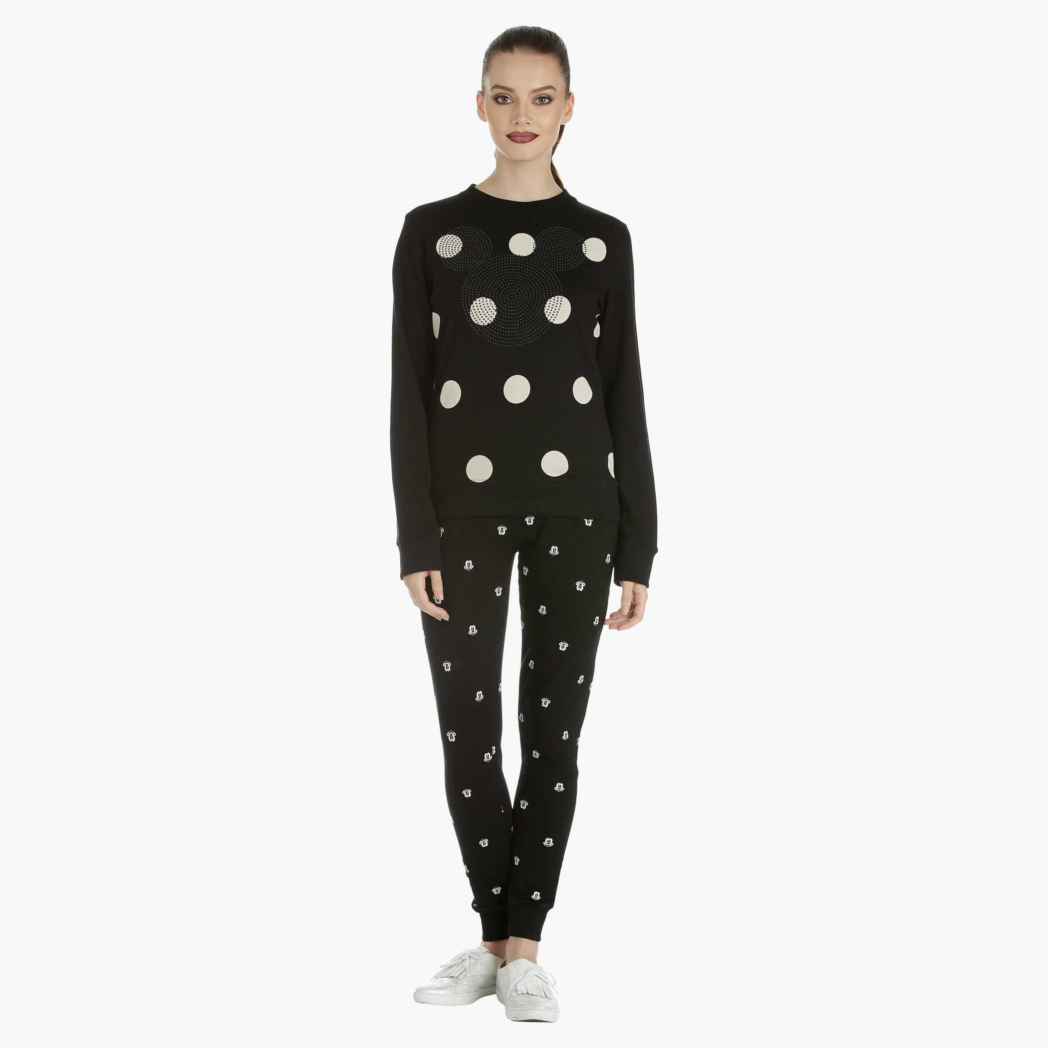 Mickey Mouse Sweatshirt with Long Sleeves-women-winterwear-hoodiesandsweatshirts-sweatshirts-image-5