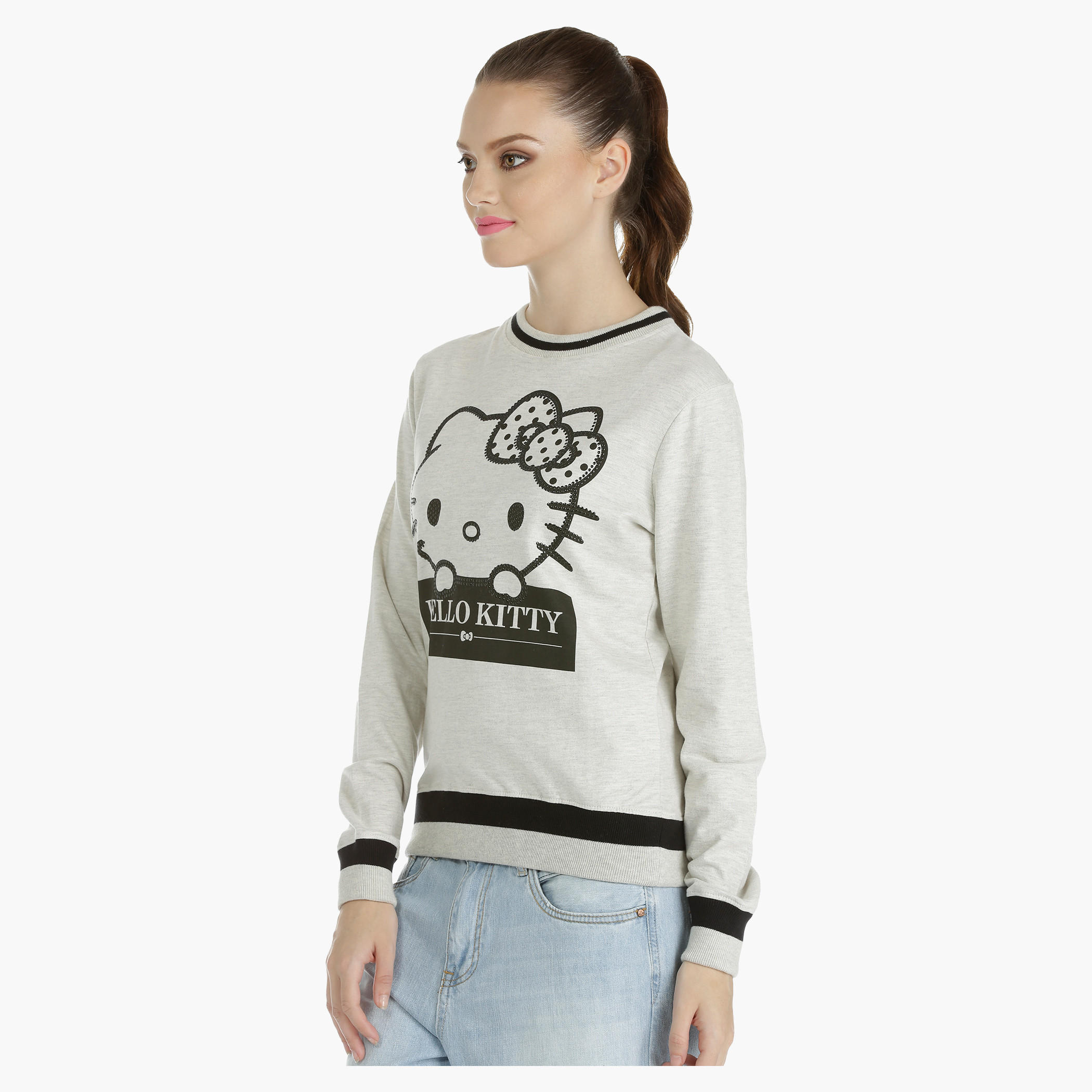 Hello Kitty Printed Sweatshirt with Long Sleeves-women-winterwear-hoodiesandsweatshirts-sweatshirts-image-3