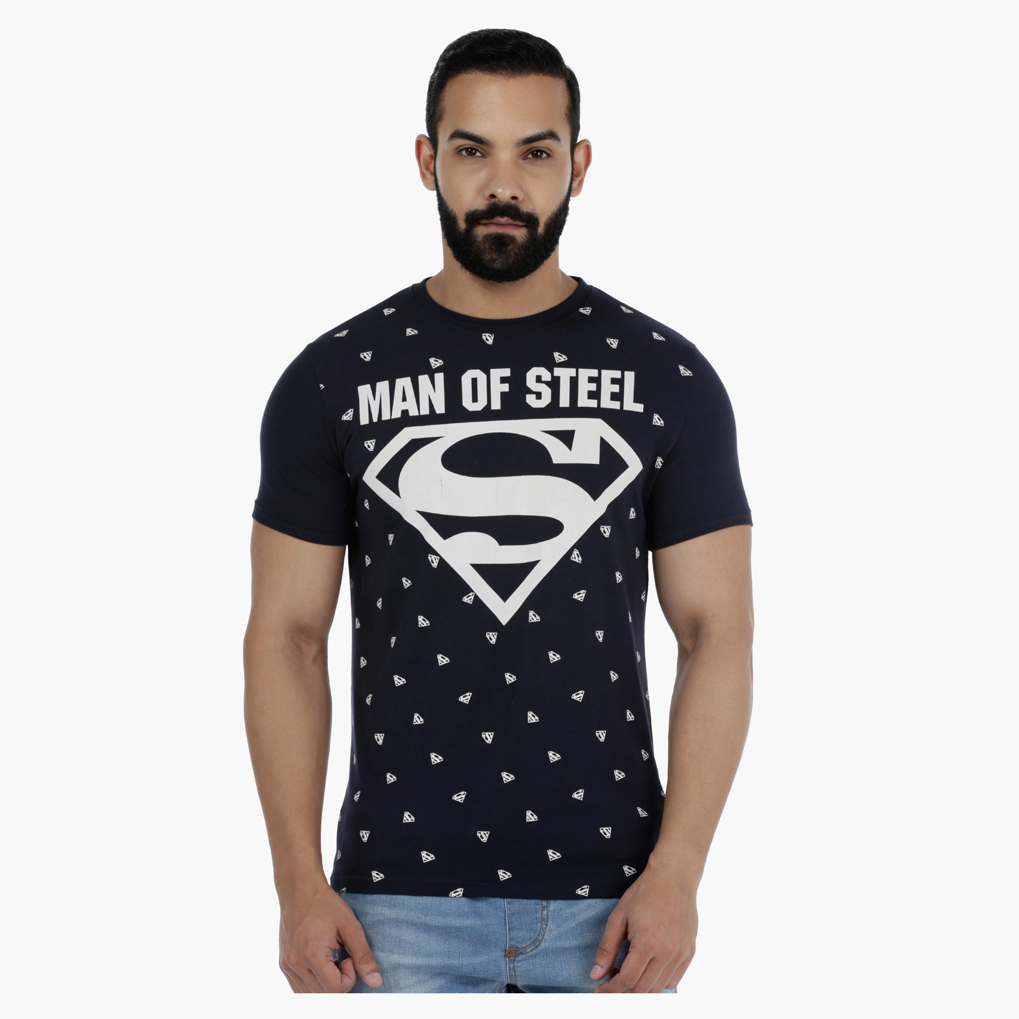 Superman Printed Casual Short Sleeves T-Shirt-men-clothing-tshirtsandpolos-tshirts-image-1