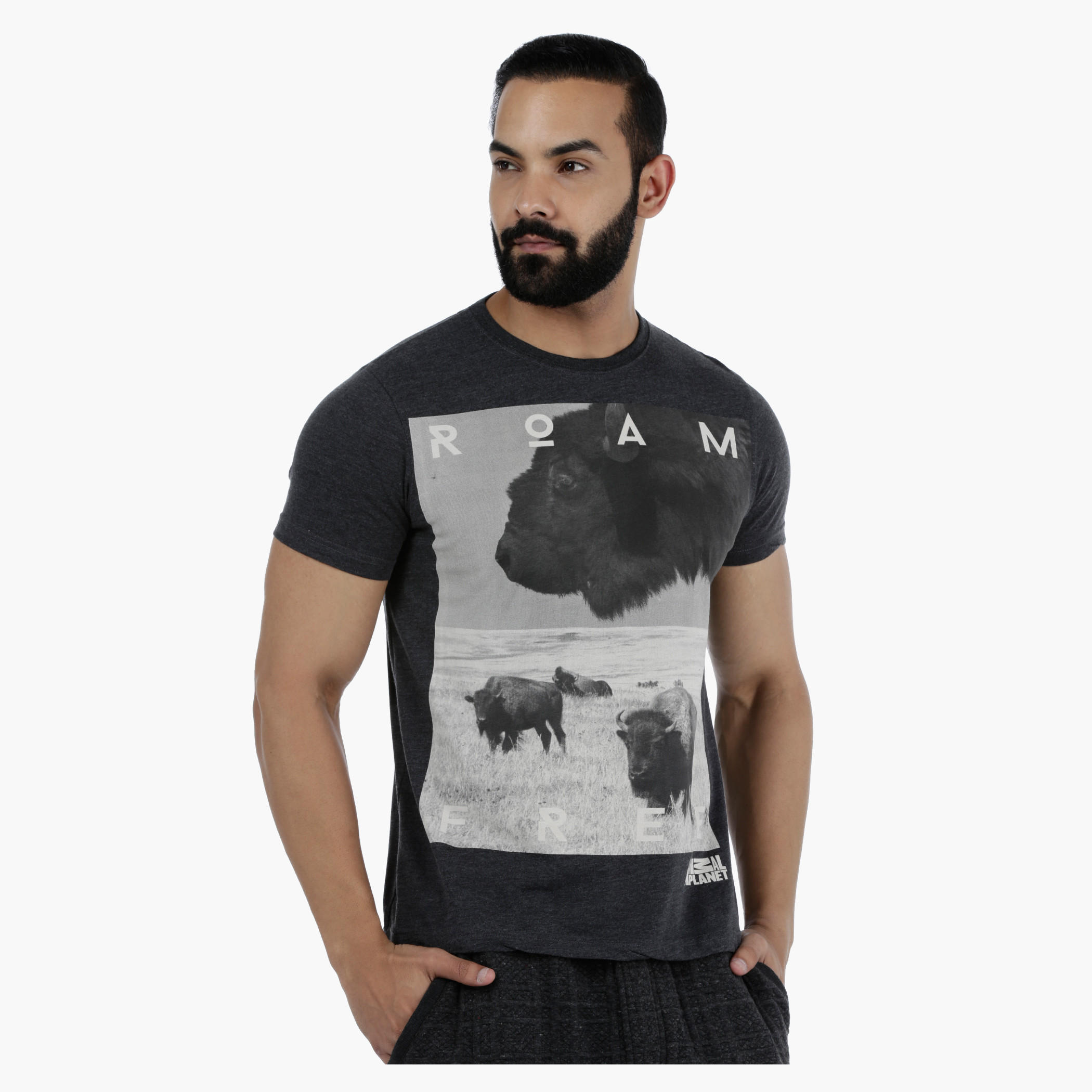 Animal Planet Printed T-Shirt with Short Sleeves-men-clothing-tshirtsandpolos-tshirts-image-1