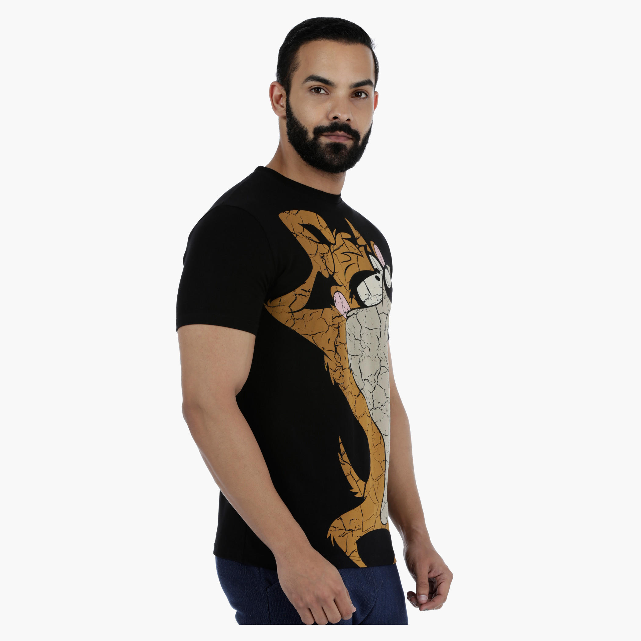 Looney Tunes Printed T-Shirt with Short Sleeves-men-clothing-tshirtsandpolos-tshirts-image-3