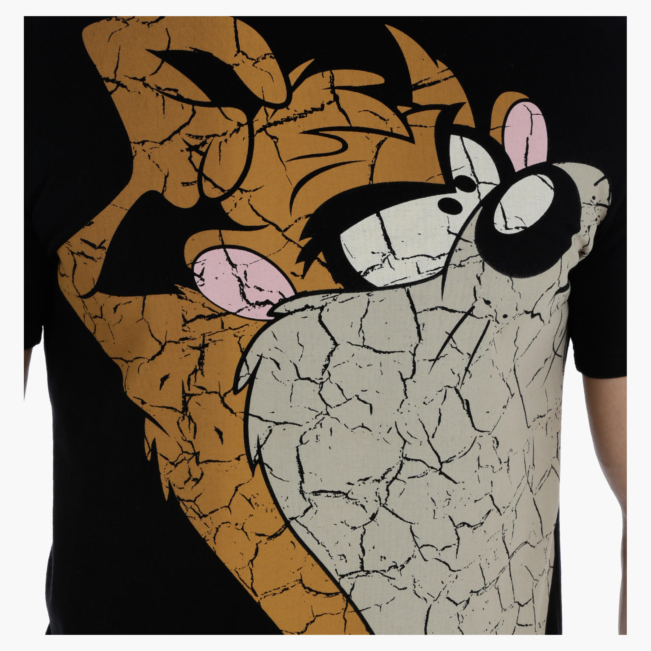 Looney Tunes Printed T-Shirt with Short Sleeves-men-clothing-tshirtsandpolos-tshirts-image-4