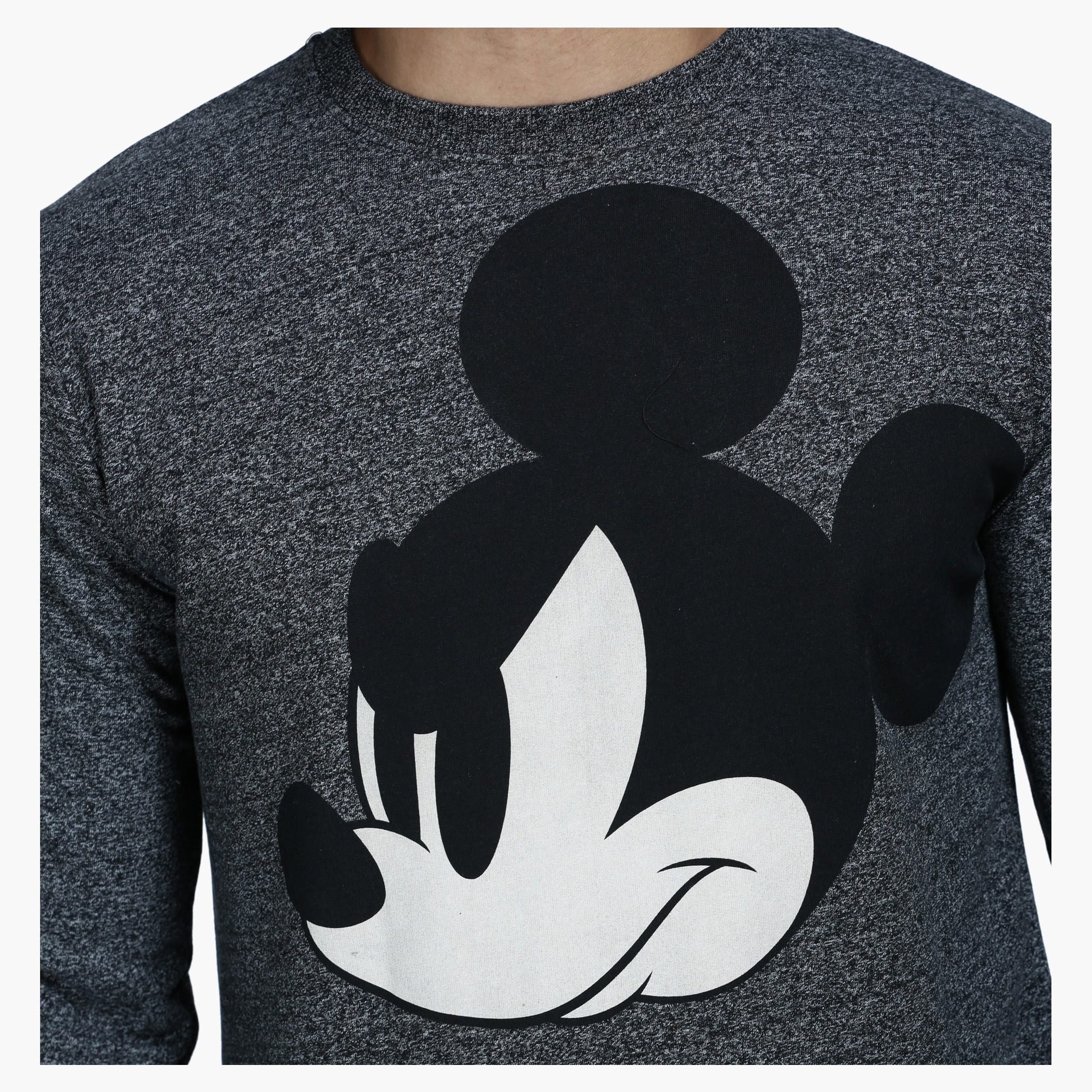 Printed Crew Neck Sweatshirt with Long Sleeves-men-winterwear-hoodiesandsweatshirts-image-4