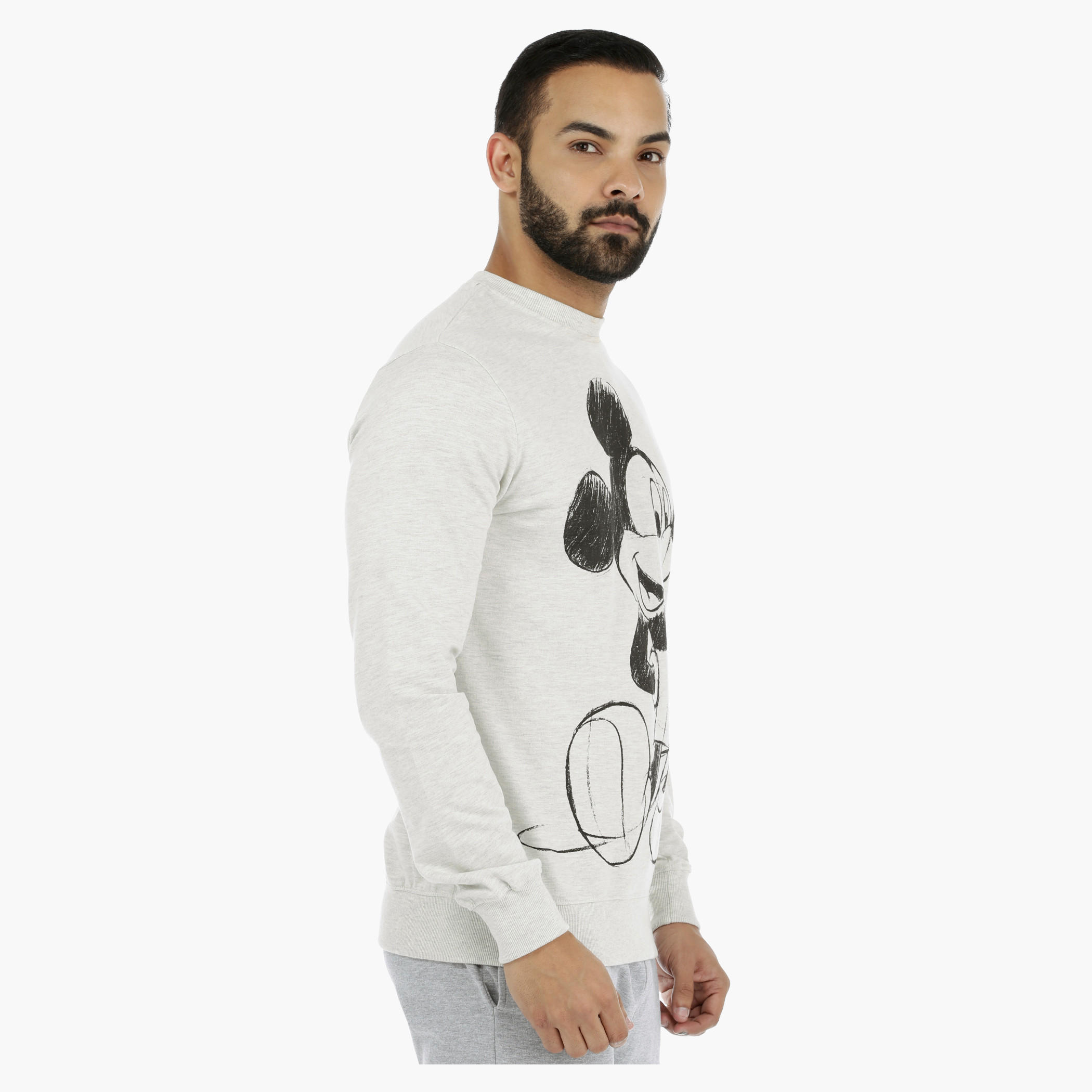 Mickey Mouse Printed Long Sleeves Sweatshirt-men-winterwear-hoodiesandsweatshirts-image-3