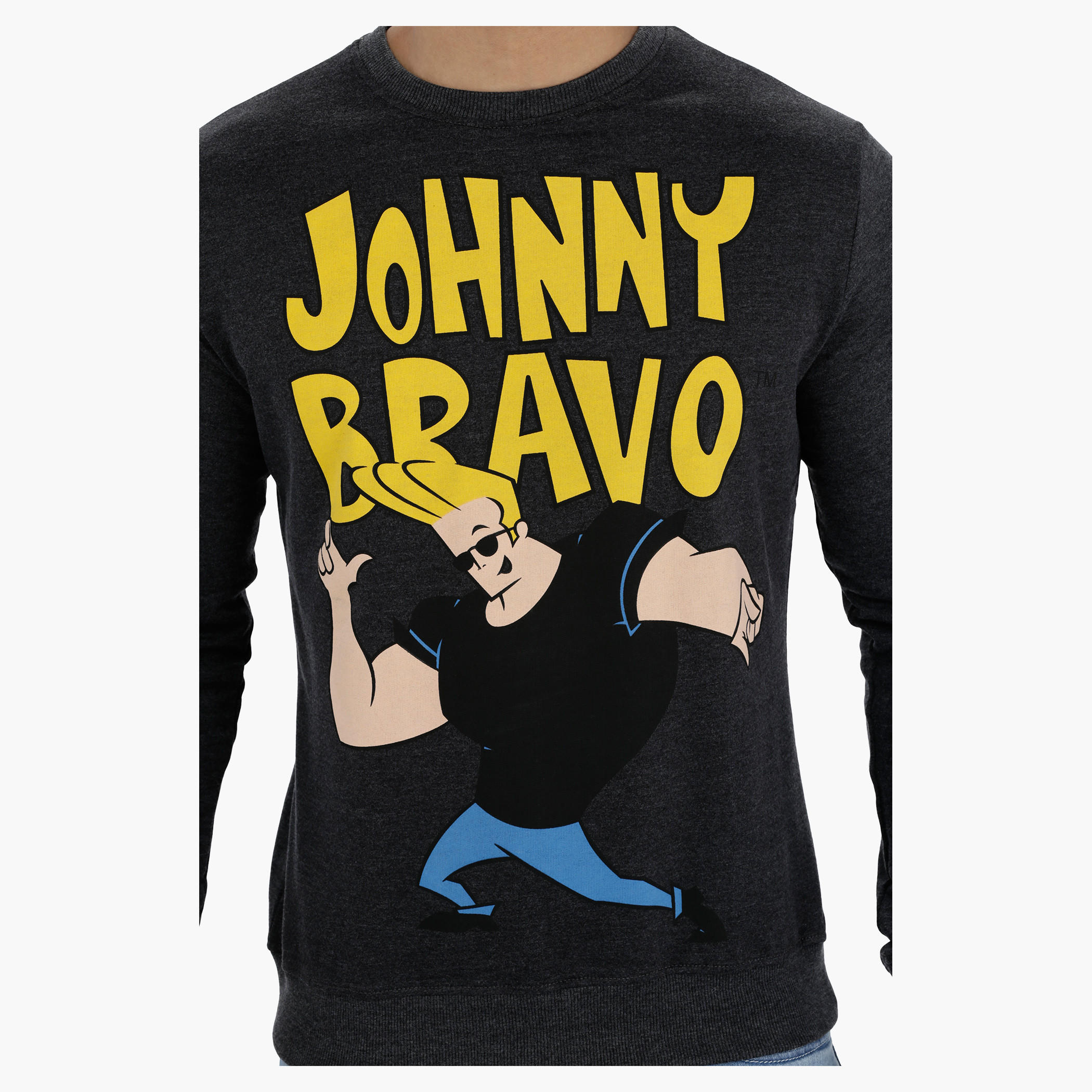 Johnny Bravo Printed Sweatshirt-men-winterwear-hoodiesandsweatshirts-image-4