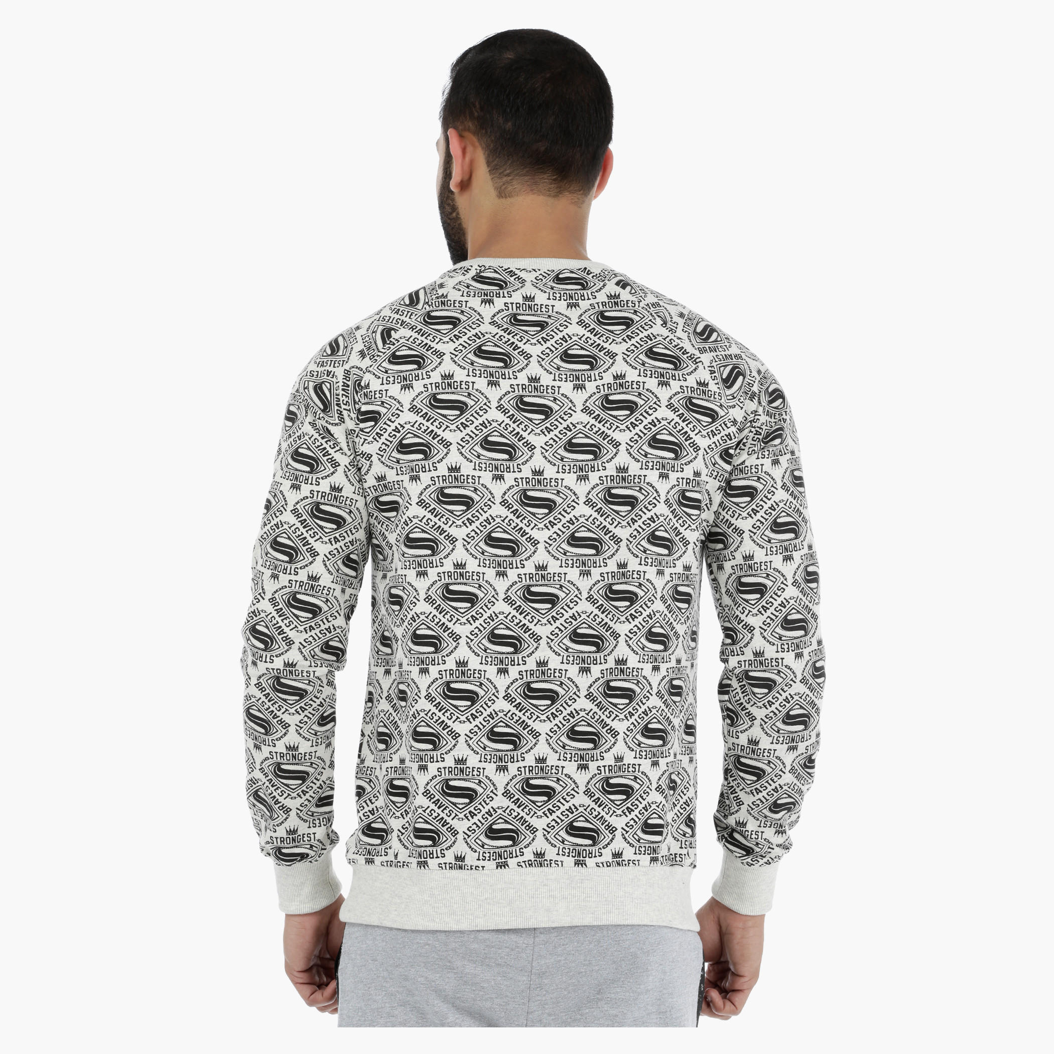 Superman Printed Long Sleeves Sweatshirt-men-winterwear-hoodiesandsweatshirts-image-2