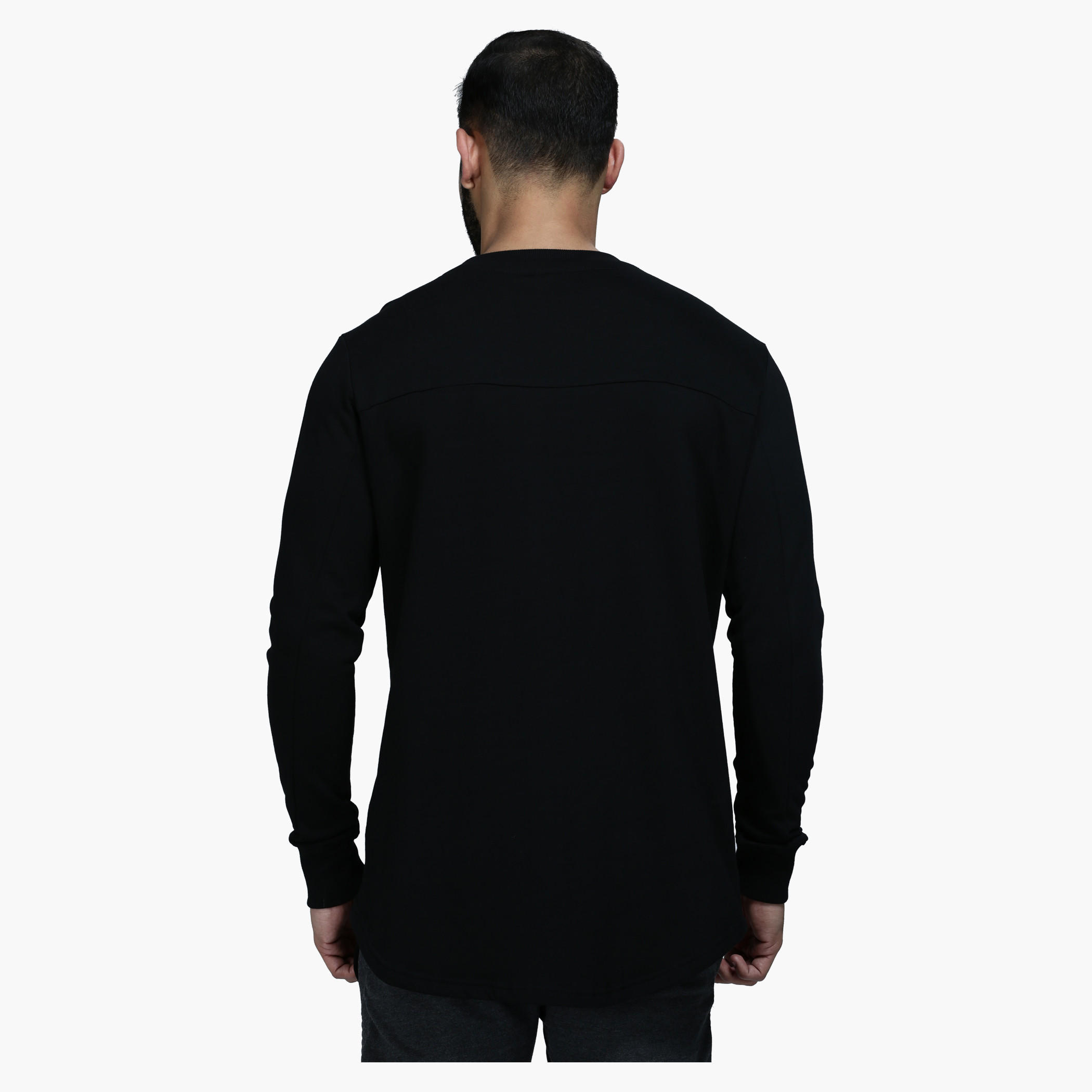 Printed Crew Neck T-Shirt with Long Sleeves-men-clothing-tshirtsandpolos-tshirts-image-2