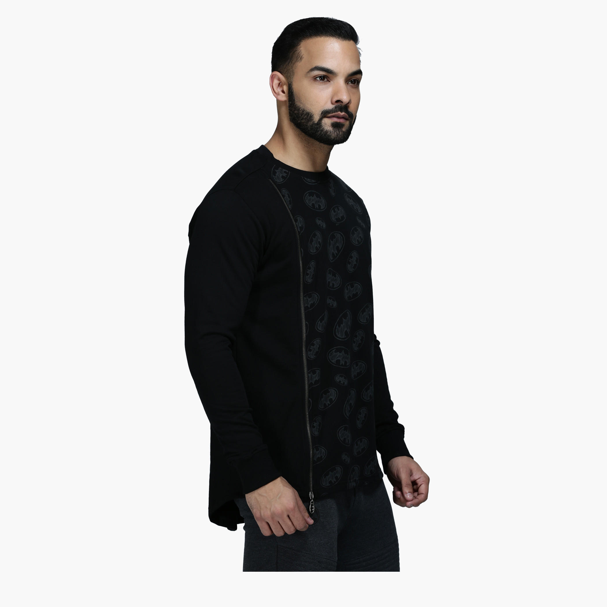 Printed Crew Neck T-Shirt with Long Sleeves-men-clothing-tshirtsandpolos-tshirts-image-3