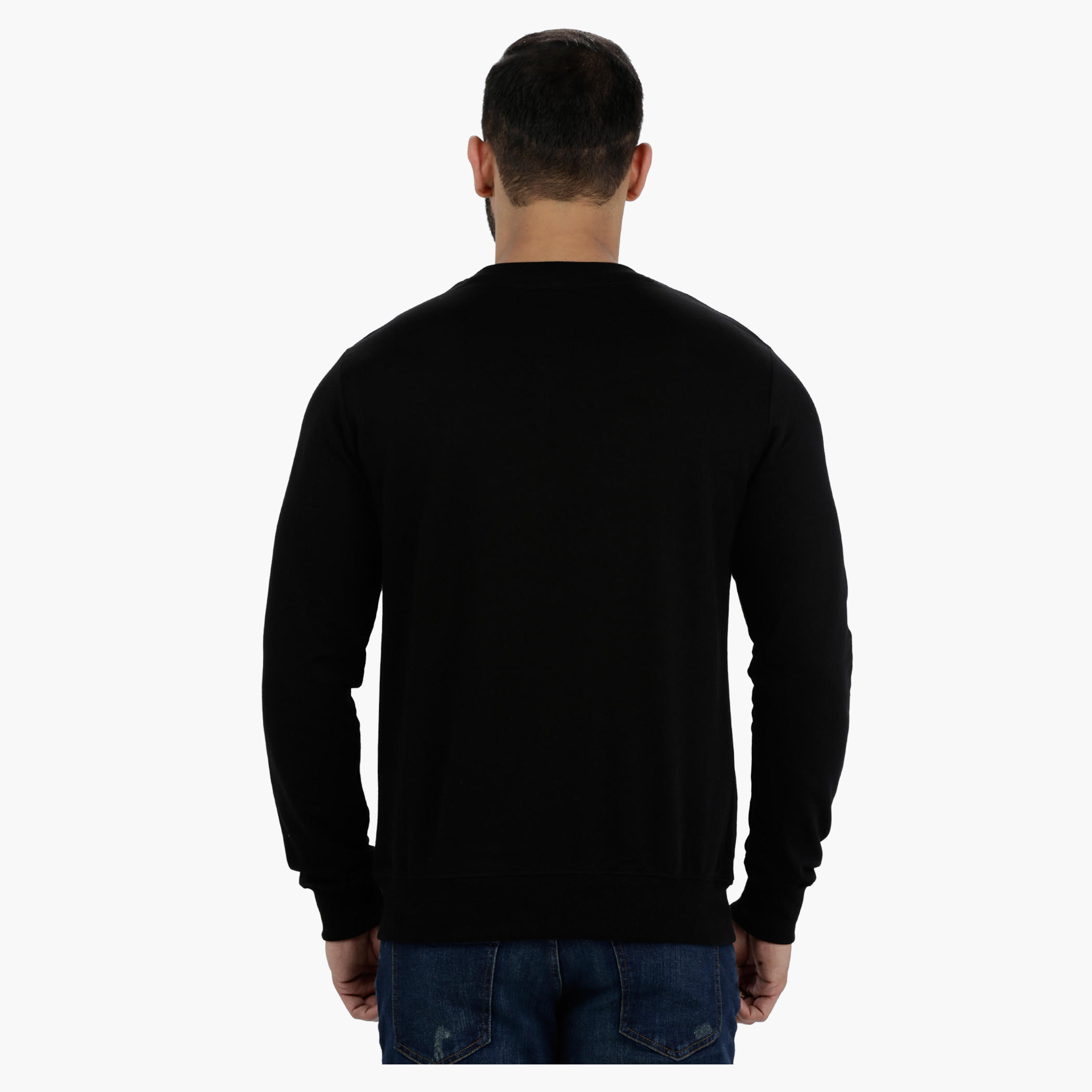 Printed Round Neck Long Sleeves Sweatshirt-men-winterwear-hoodiesandsweatshirts-image-2