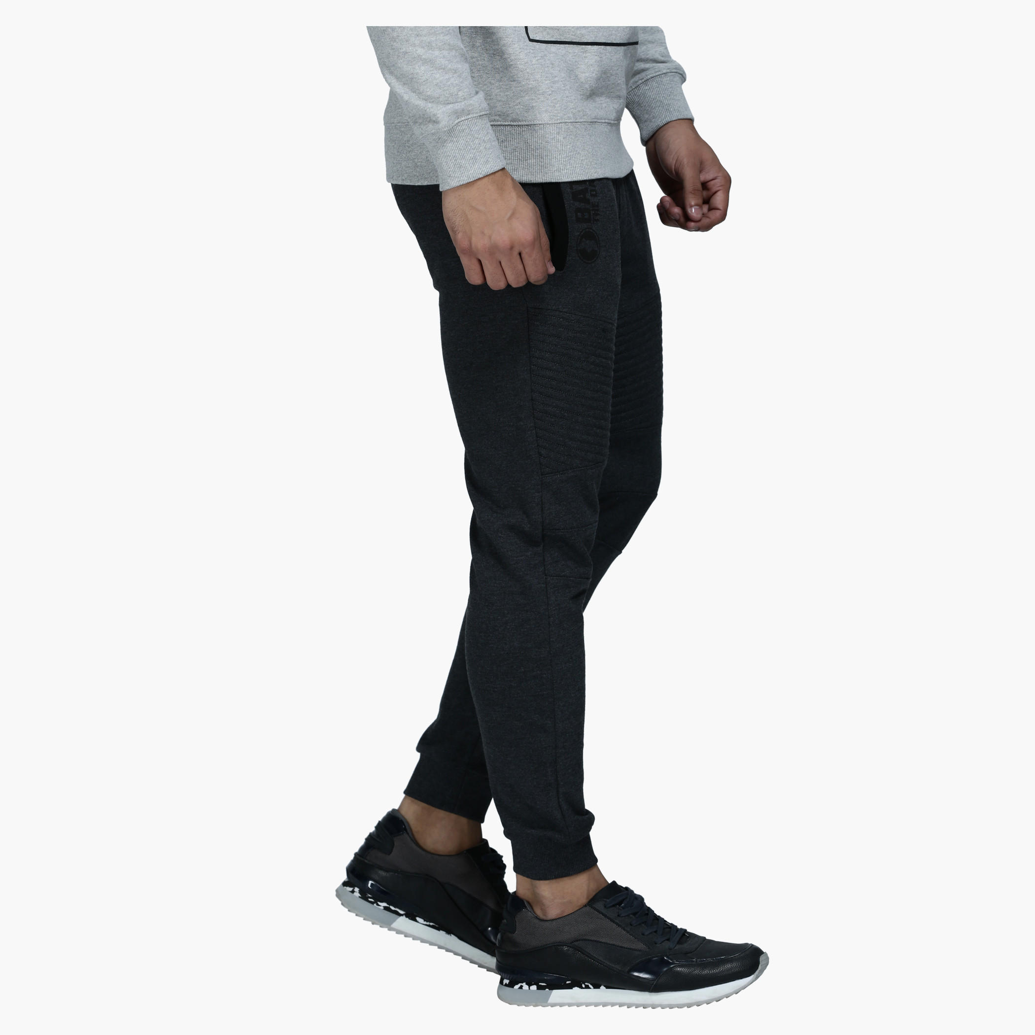 Knitted Jog Pants with Ribbed Cuffs-men-clothing-bottoms-joggers-image-3