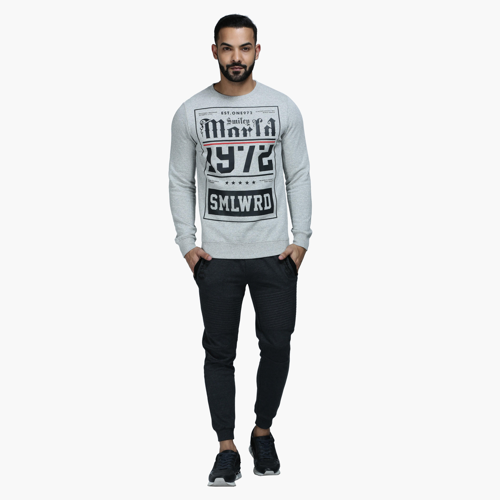 Knitted Jog Pants with Ribbed Cuffs-men-clothing-bottoms-joggers-image-5