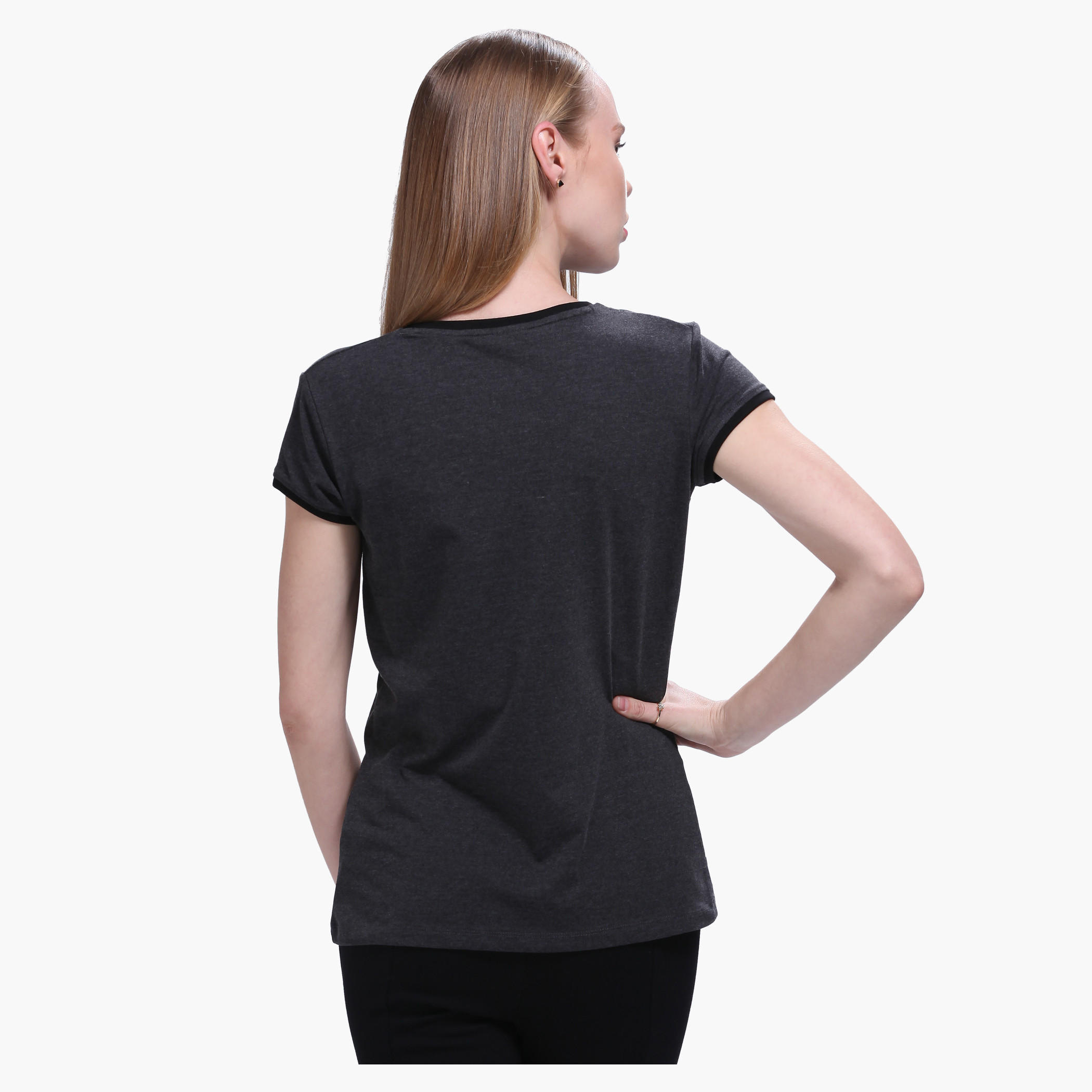 Mickey Mouse All Over Print T-Shirt with Short Sleeves-women-clothing-tshirts-image-2