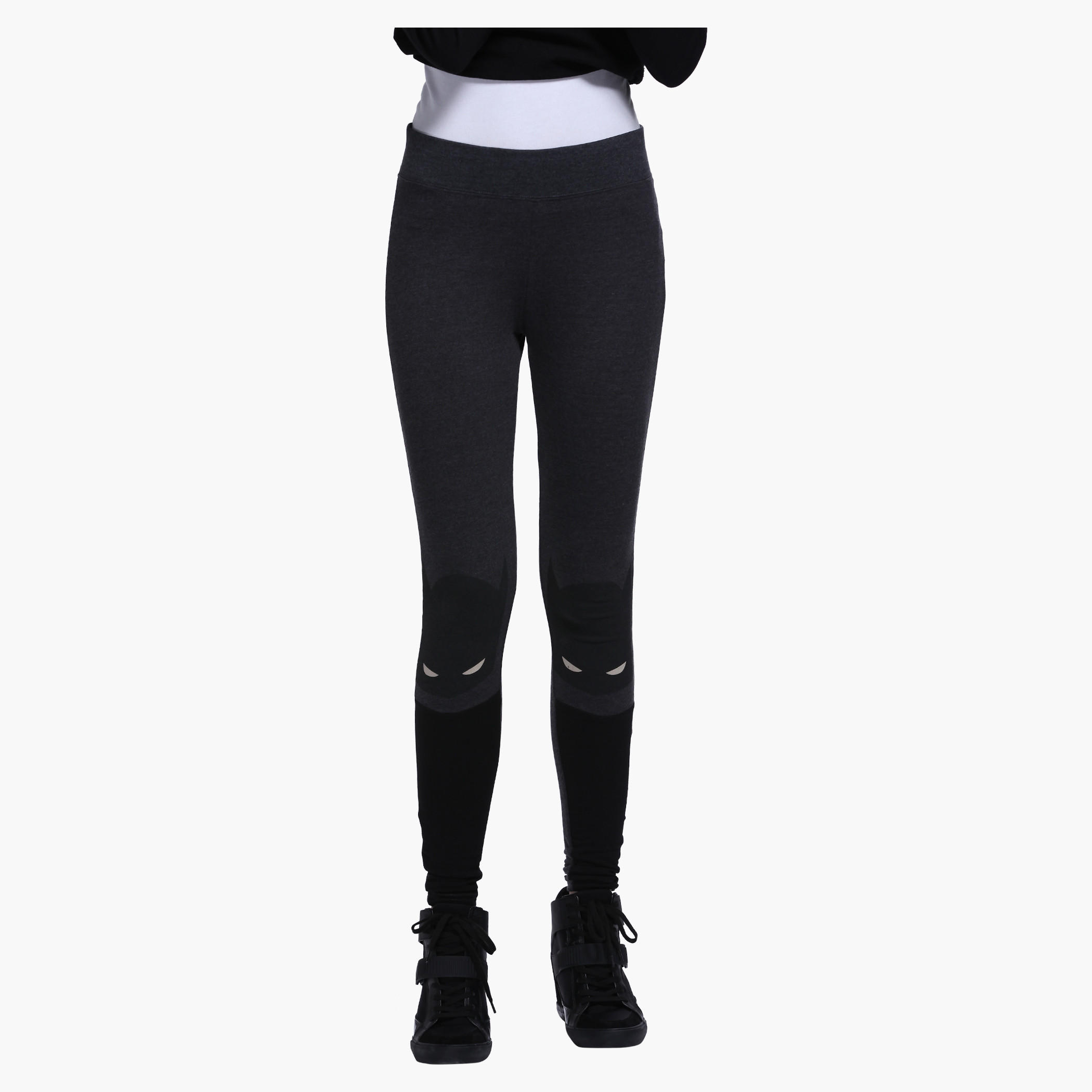 Batman Printed Pants with Elastic Waistband-women-clothing-bottoms-trousers-image-1
