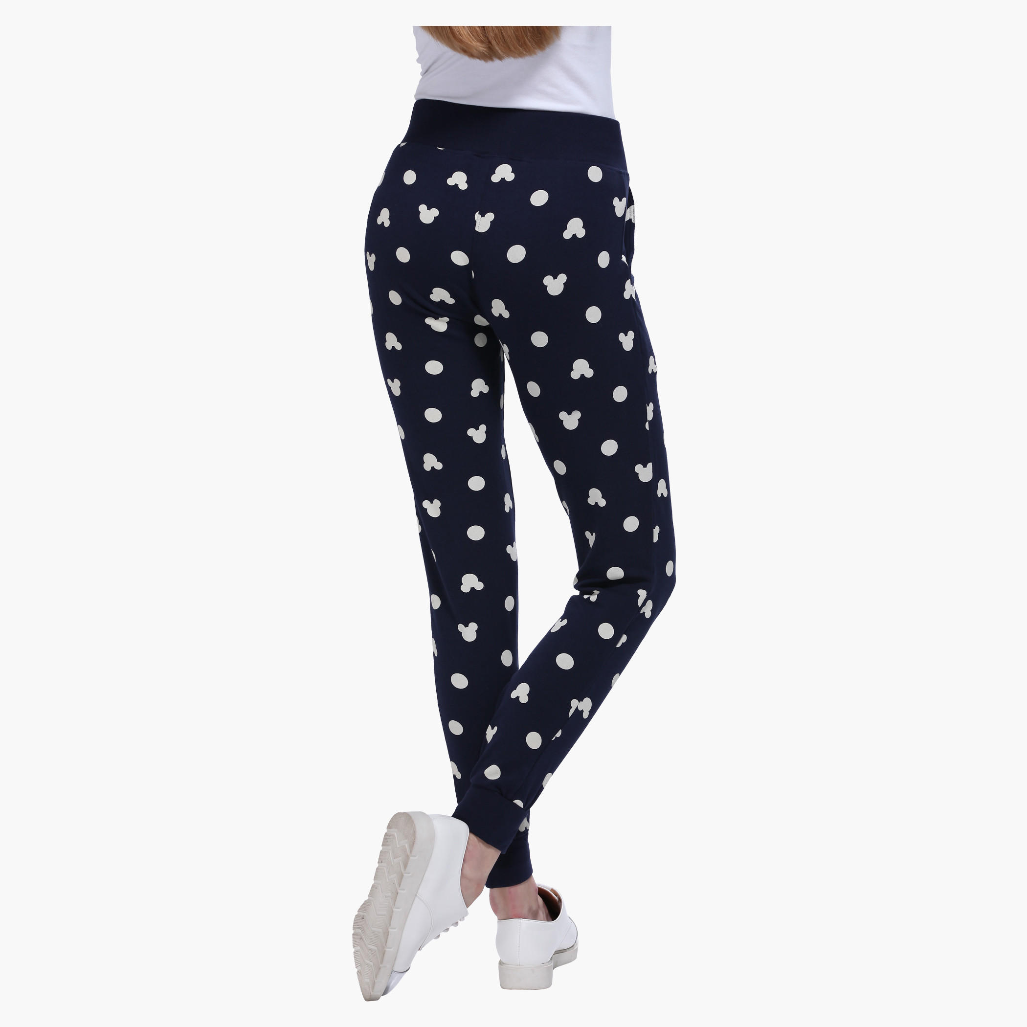 Mickey Mouse Print Jog Pants-women-clothing-bottoms-joggers-image-2
