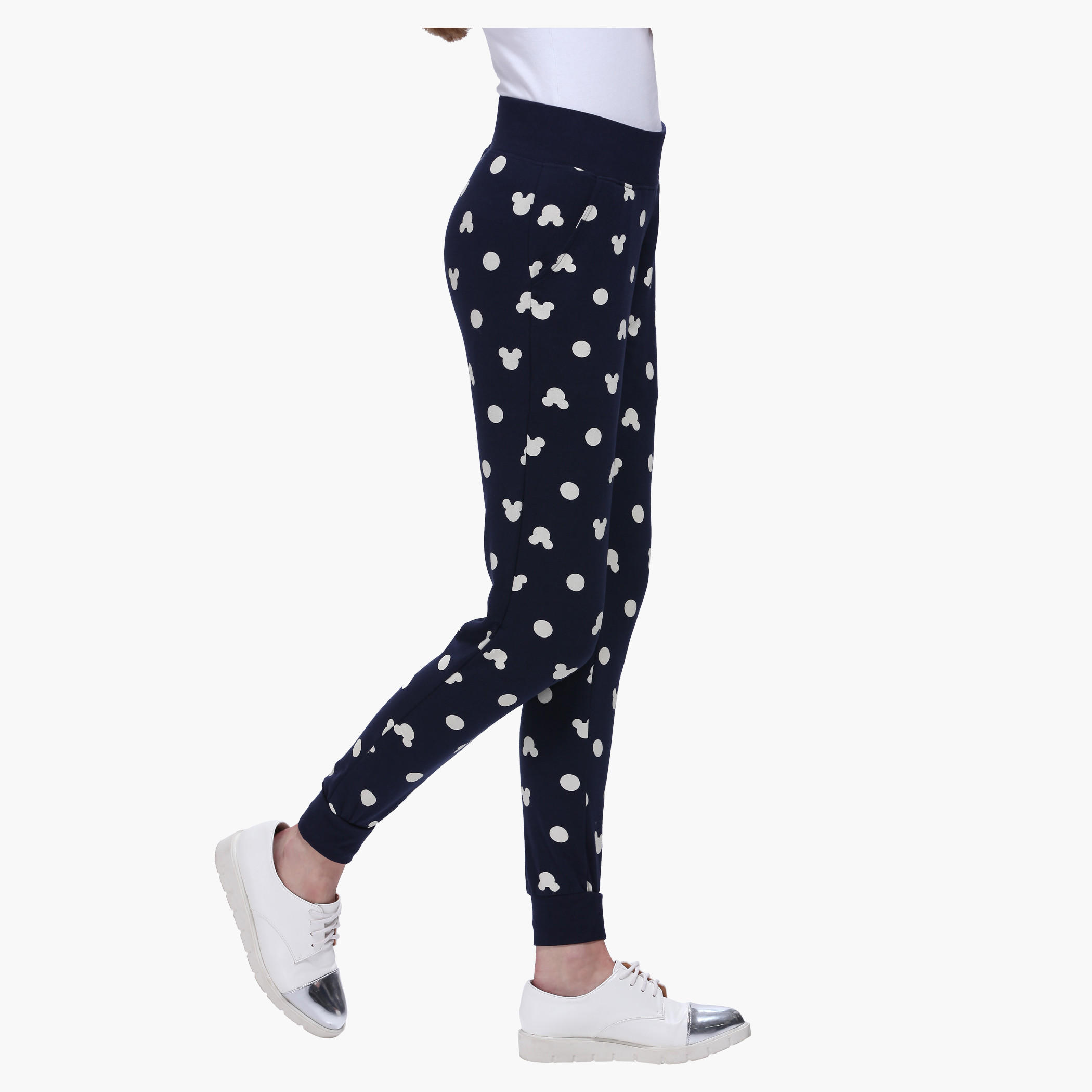 Mickey Mouse Print Jog Pants-women-clothing-bottoms-joggers-image-3