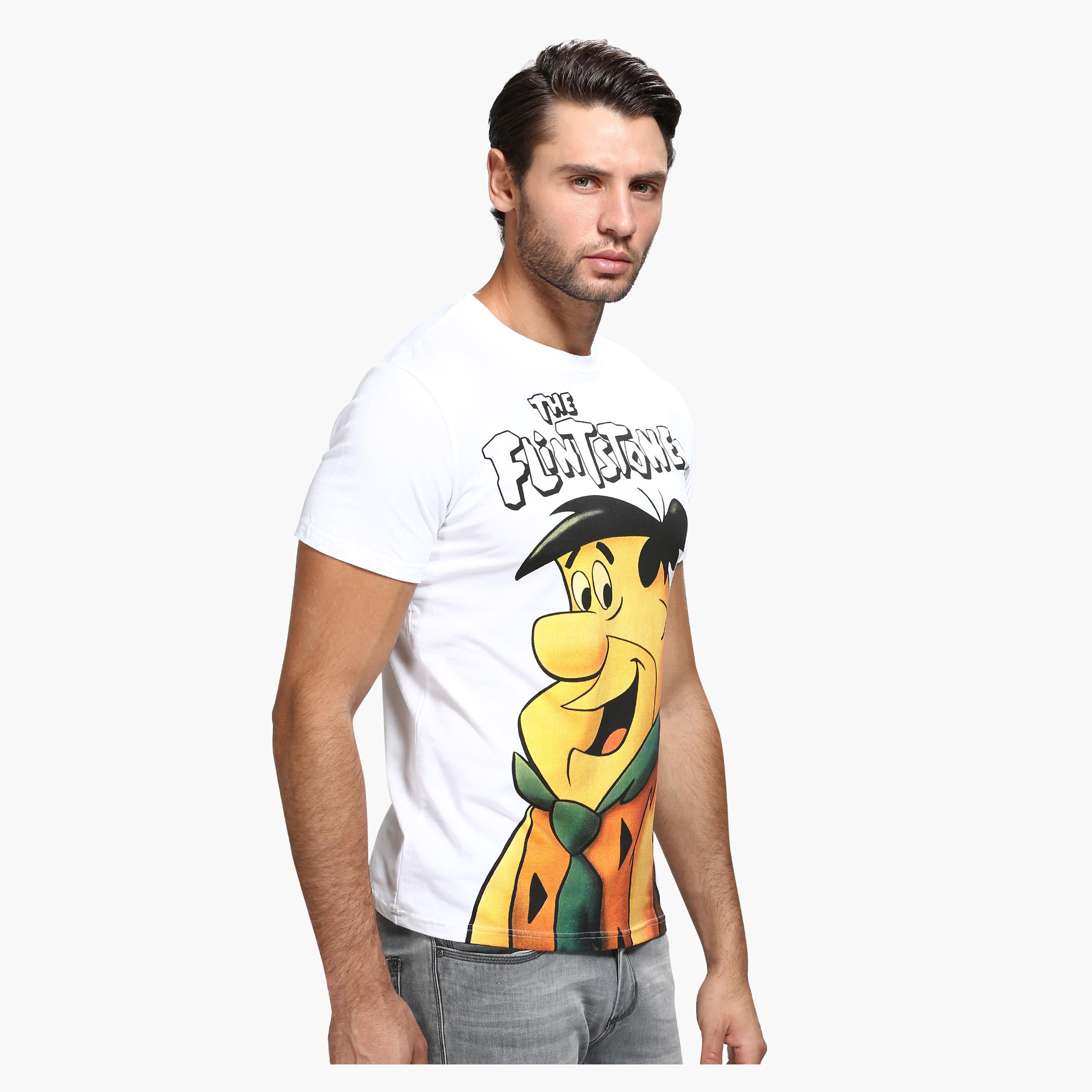 Printed Crew Neck T-Shirt with Short Sleeves-men-clothing-tshirtsandpolos-tshirts-image-3