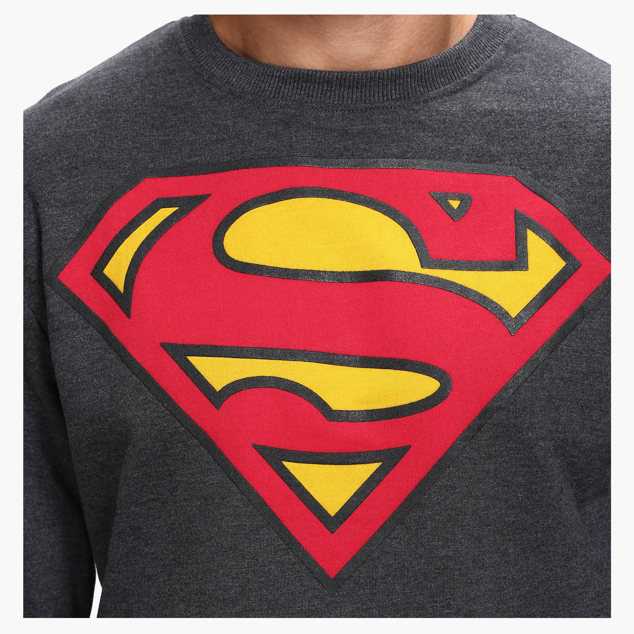 Printed Crew Neck Sweatshirt with Long Sleeves-men-winterwear-hoodiesandsweatshirts-image-4
