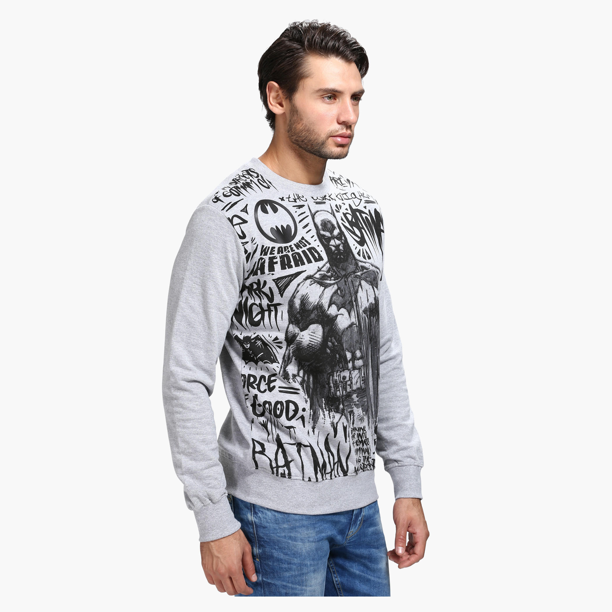Printed Crew Neck Sweatshirt with Long Sleeves-men-winterwear-hoodiesandsweatshirts-image-3