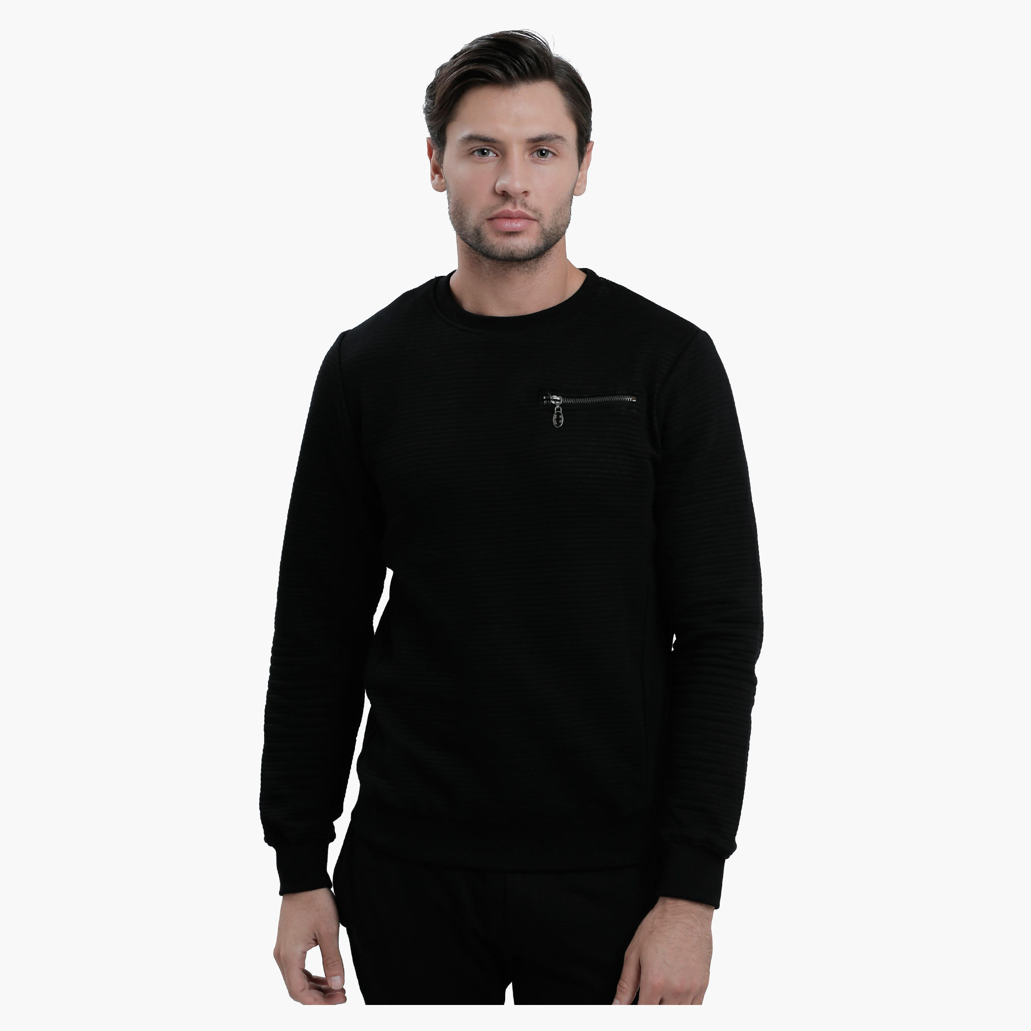 Batman Crew Neck Sweatshirt with Long Sleeves-men-winterwear-hoodiesandsweatshirts-image-1