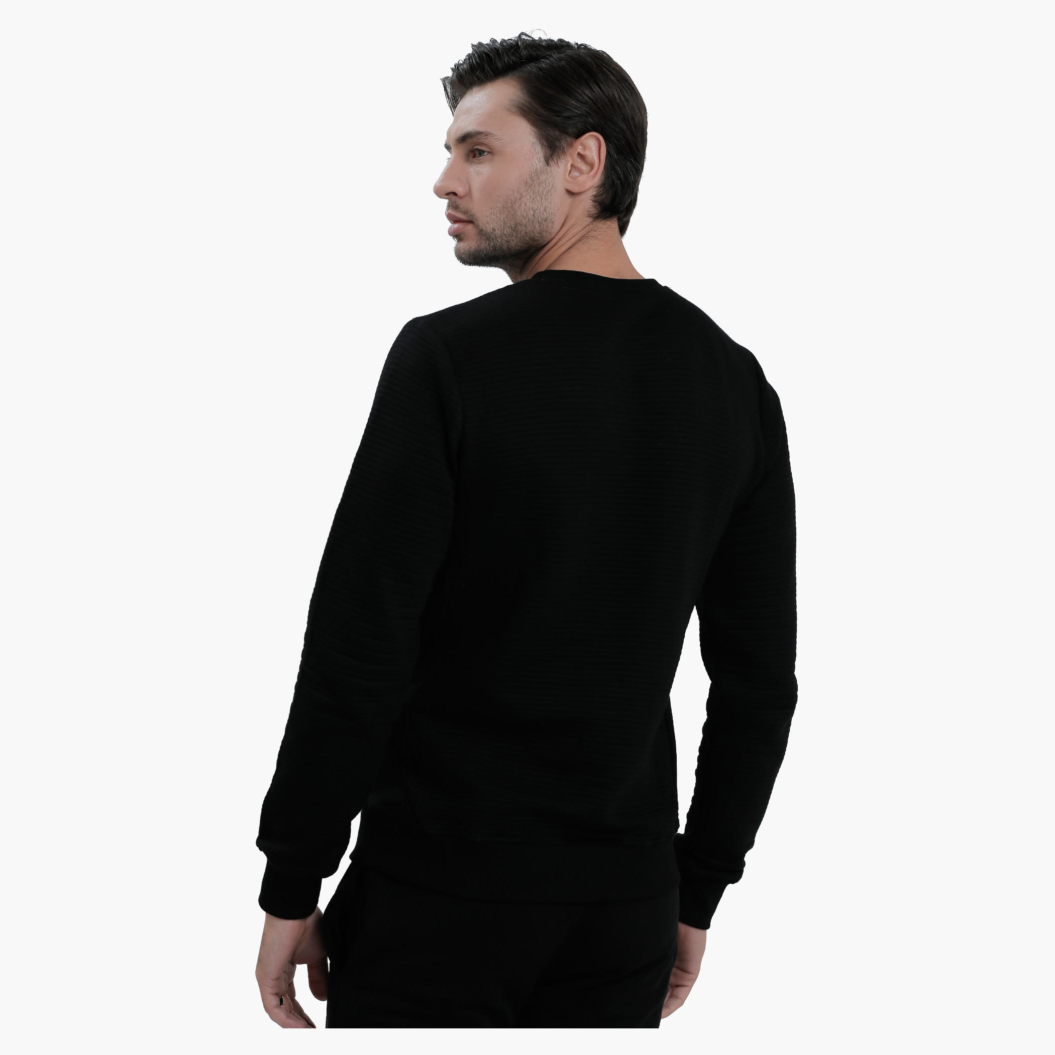Batman Crew Neck Sweatshirt with Long Sleeves-men-winterwear-hoodiesandsweatshirts-image-2