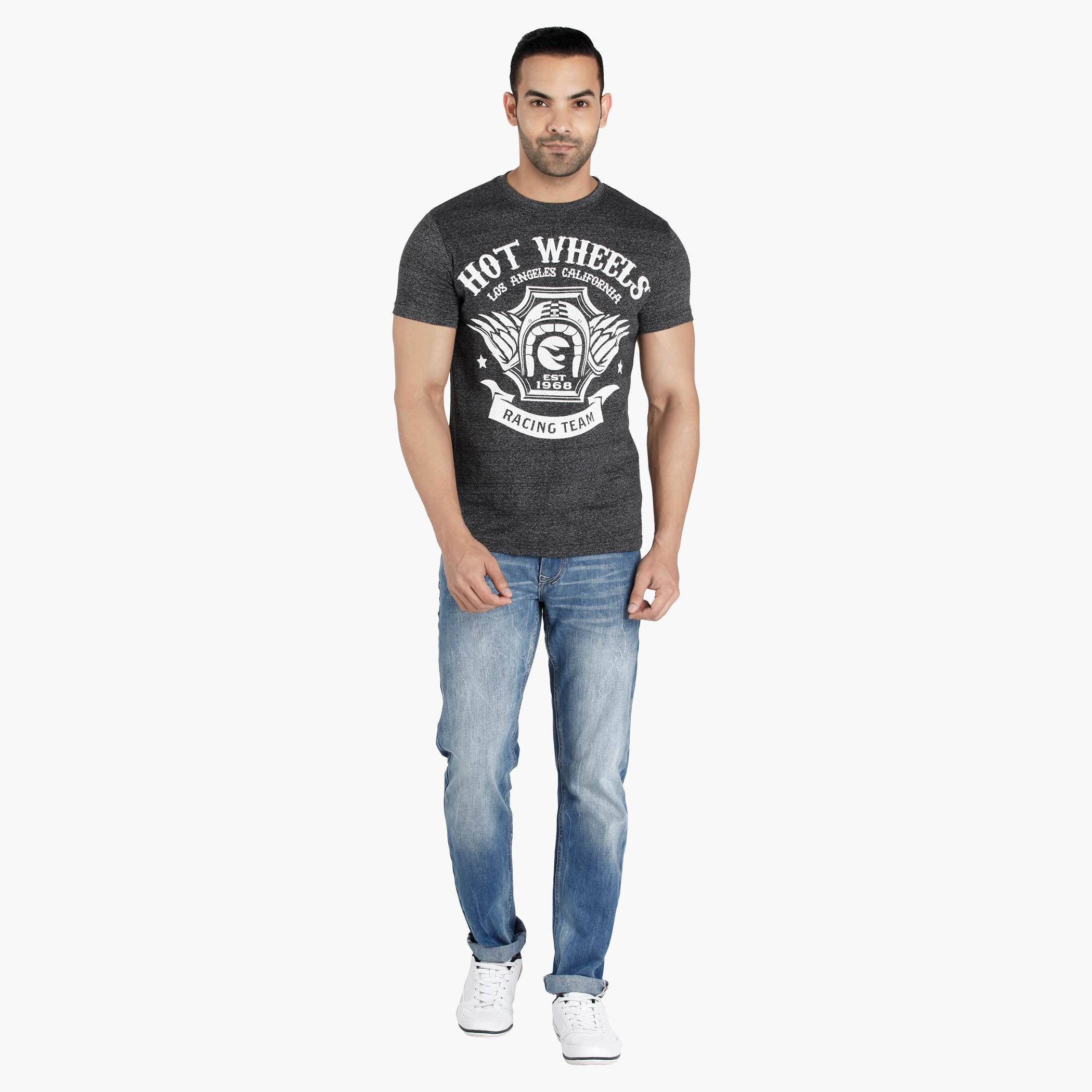 Hot Wheels Printed T-Shirt with Short Sleeves-men-clothing-tshirtsandpolos-tshirts-image-1