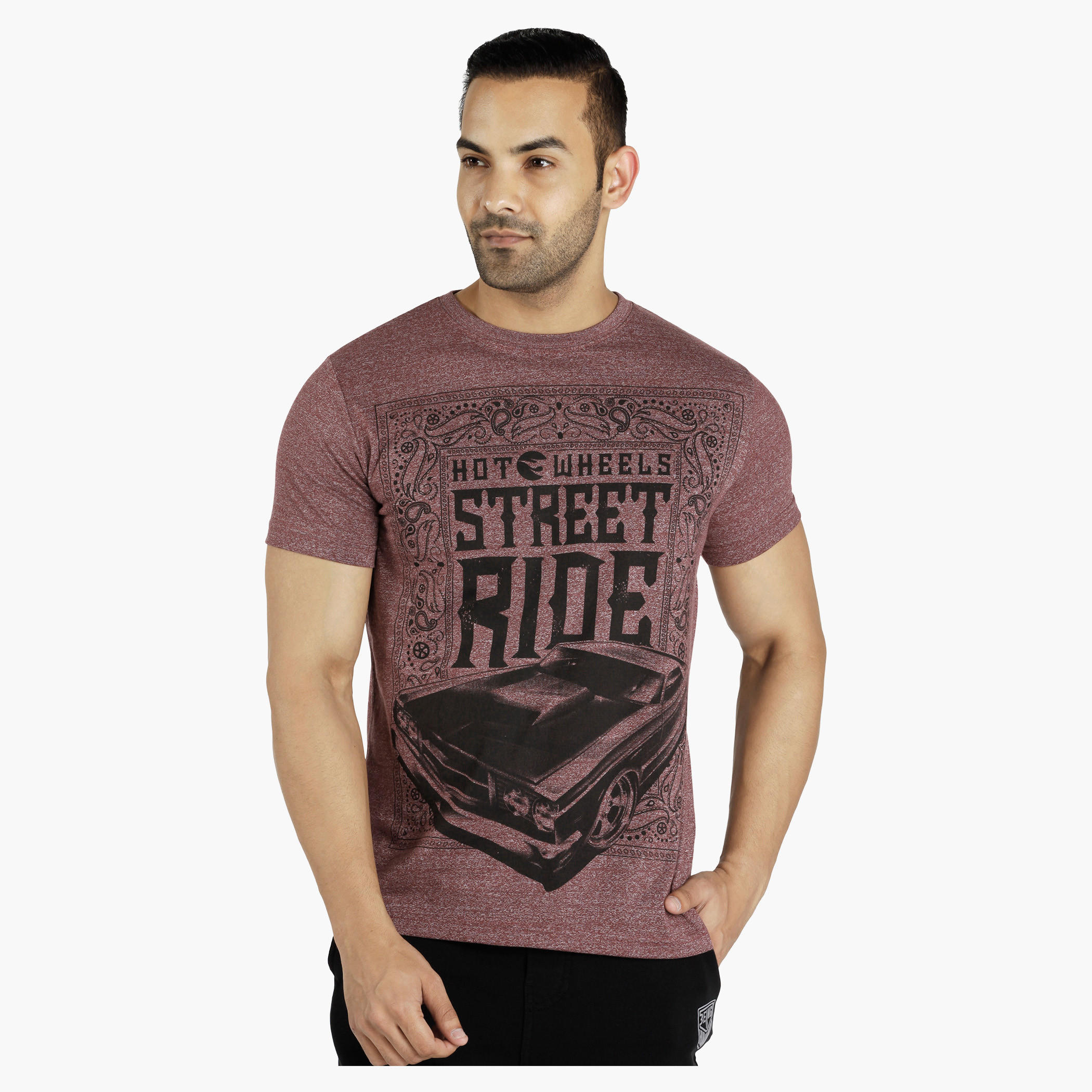 Hot Wheels Printed T-Shirt with Short Sleeves-men-clothing-tshirtsandpolos-tshirts-image-1