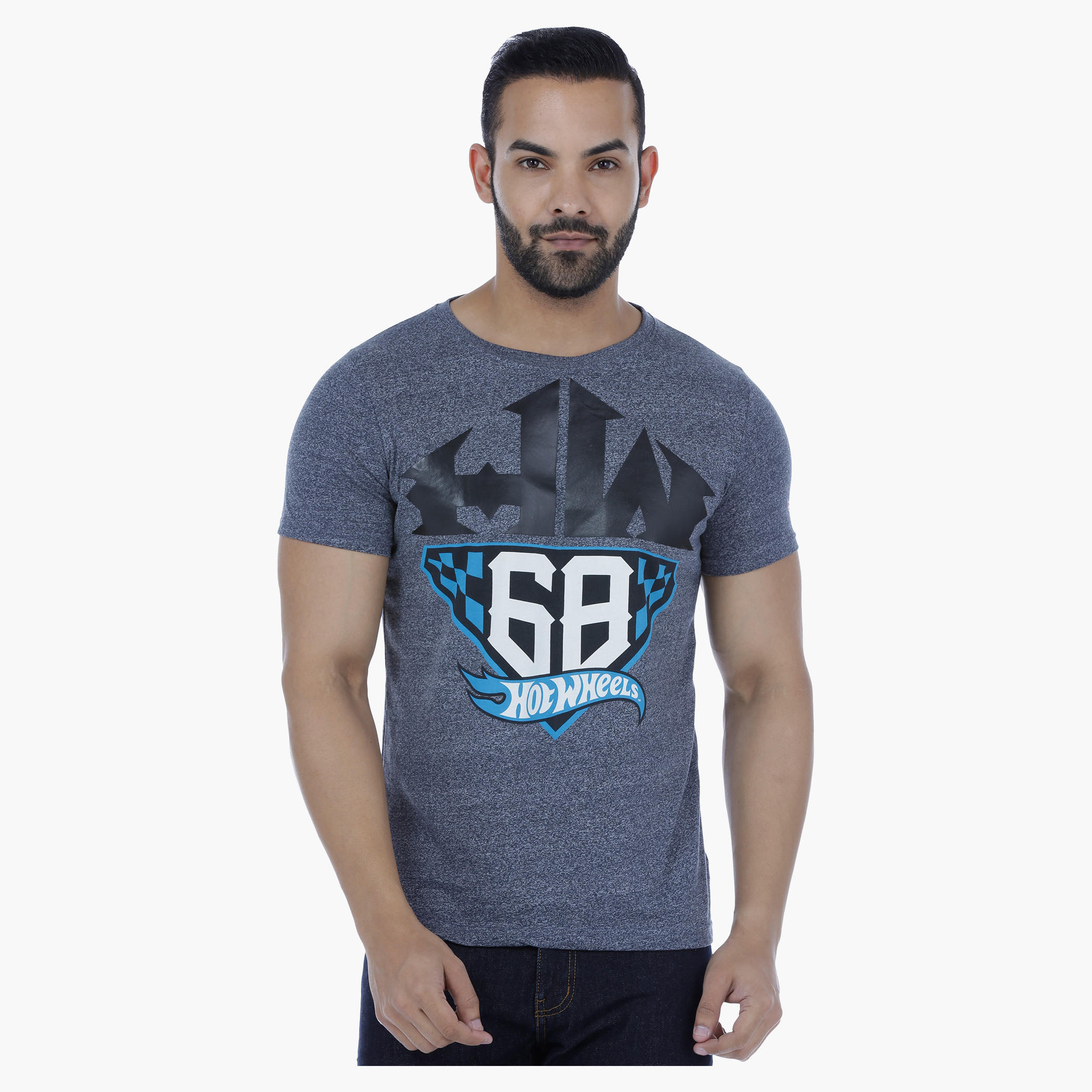 Hot Wheels Printed T-Shirt with Short Sleeves-men-clothing-tshirtsandpolos-tshirts-image-1