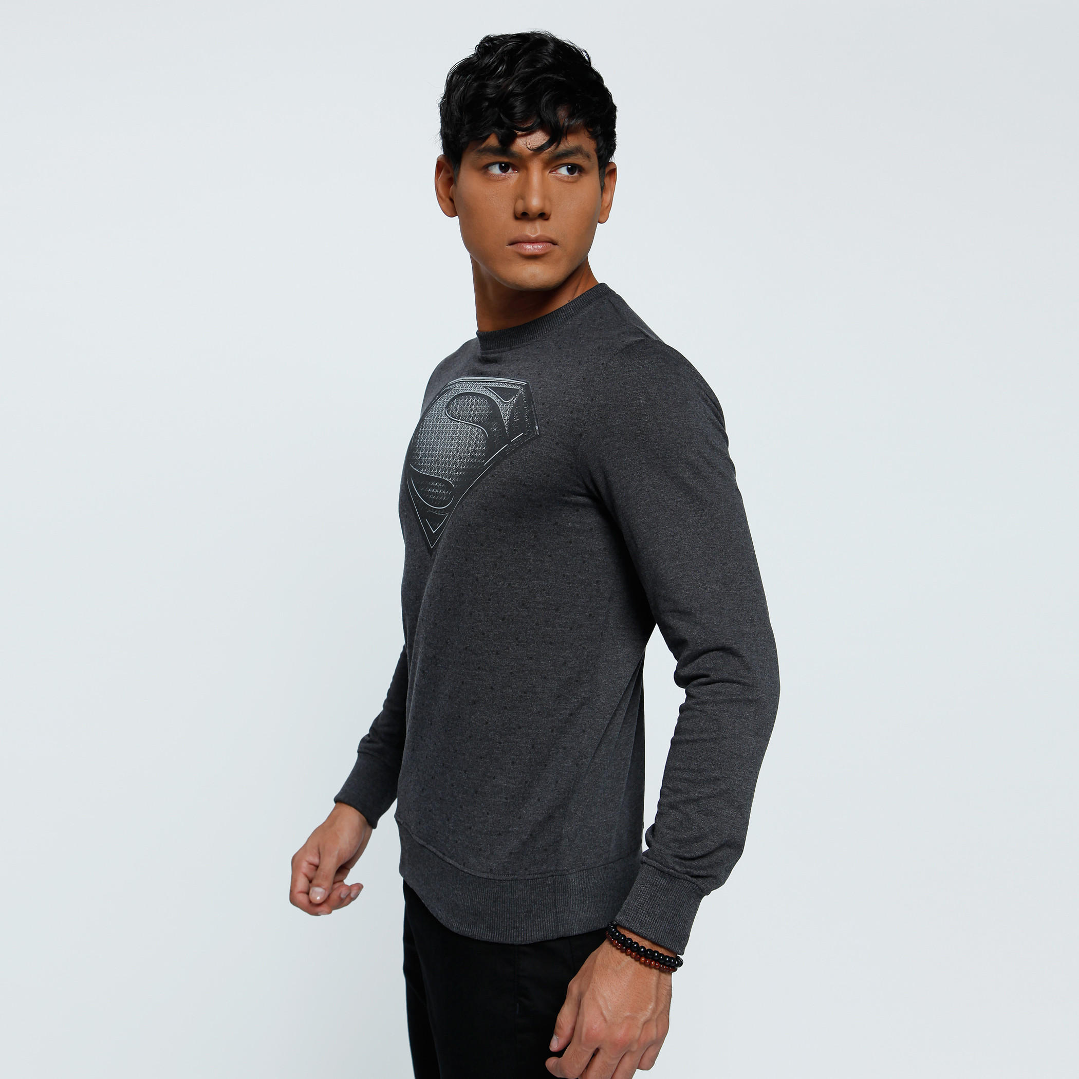 Printed Sweatshirt with Crew Neck and Long Sleeves-men-winterwear-hoodiesandsweatshirts-image-3