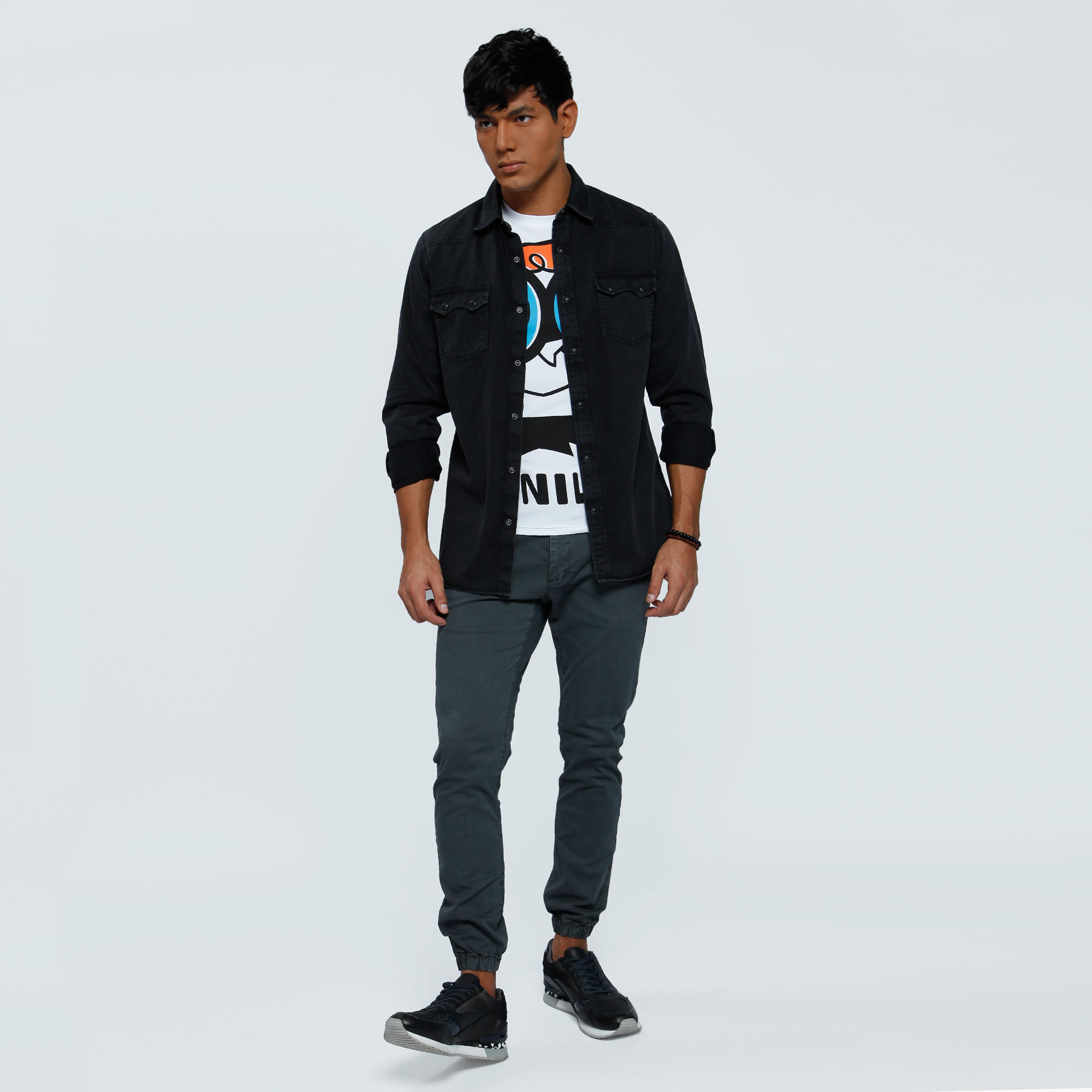 Printed T-Shirt with Crew Neck and Short Sleeves-men-clothing-tshirtsandpolos-tshirts-image-5