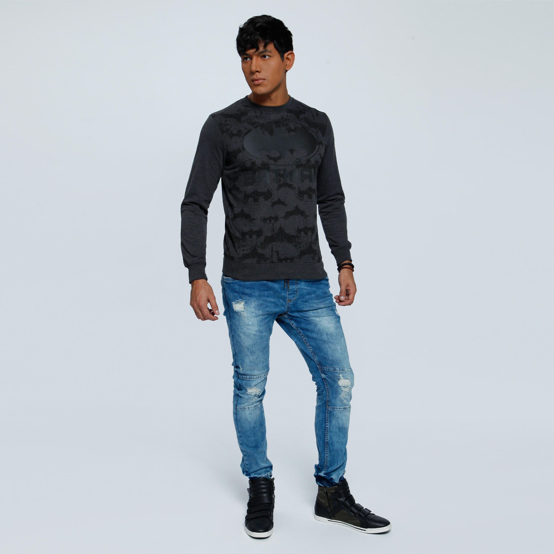 Printed Sweatshirt with Crew Neck and Long Sleeves-men-winterwear-hoodiesandsweatshirts-image-5