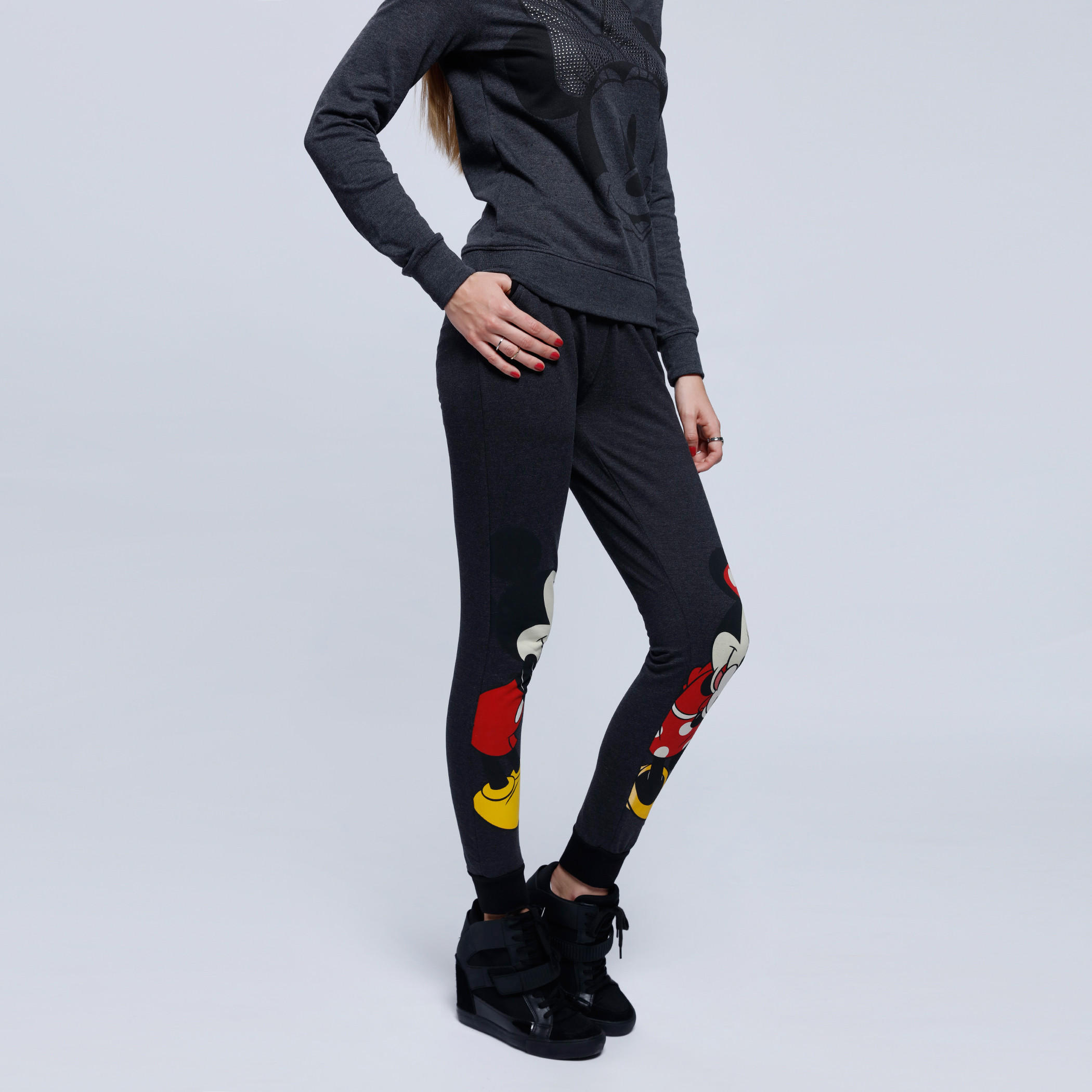 Printed Full Length Jog Pants with Elastic Waistband-women-clothing-bottoms-trousers-image-3