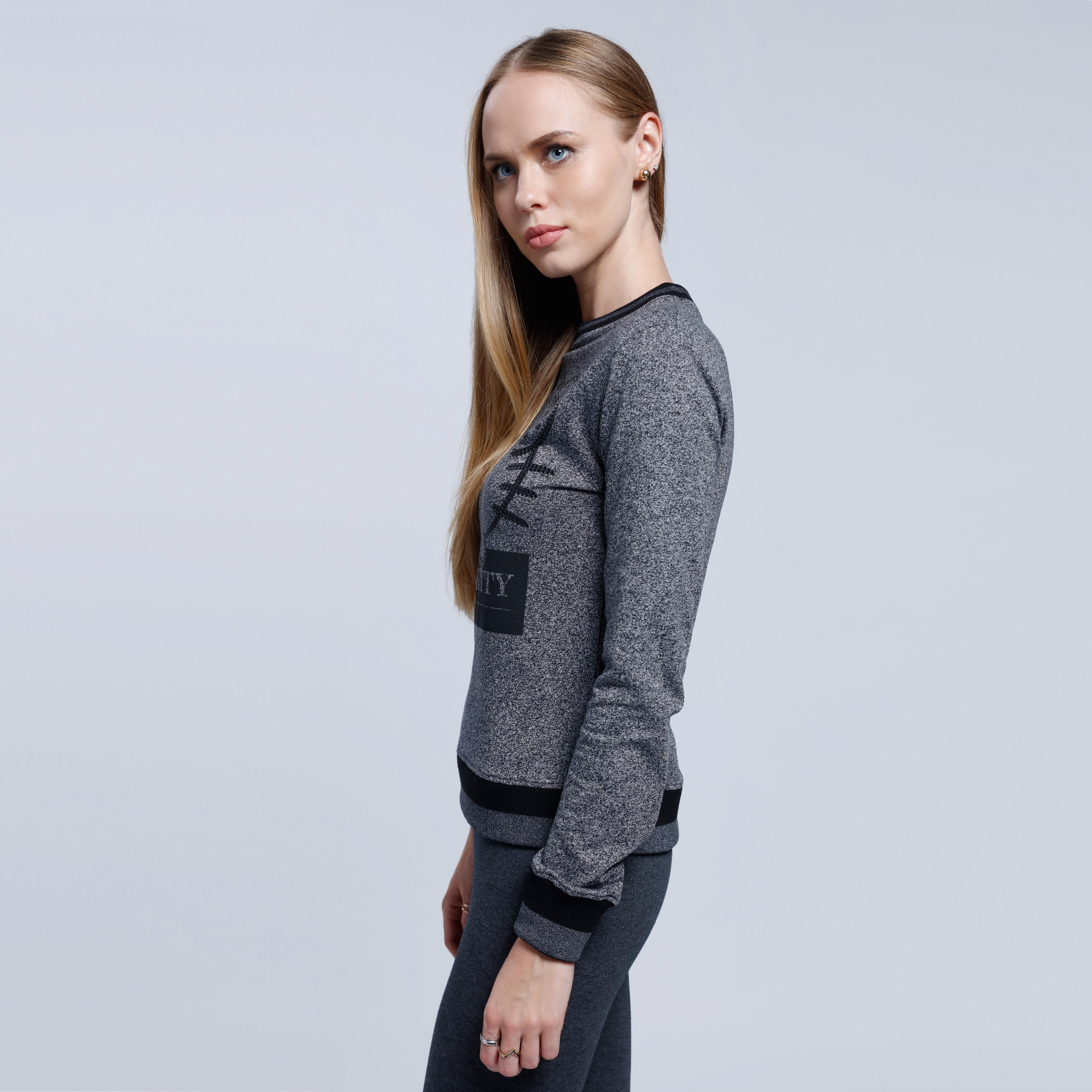 Printed Sweatshirt with Round Neck and Long Sleeves-women-winterwear-hoodiesandsweatshirts-sweatshirts-image-3