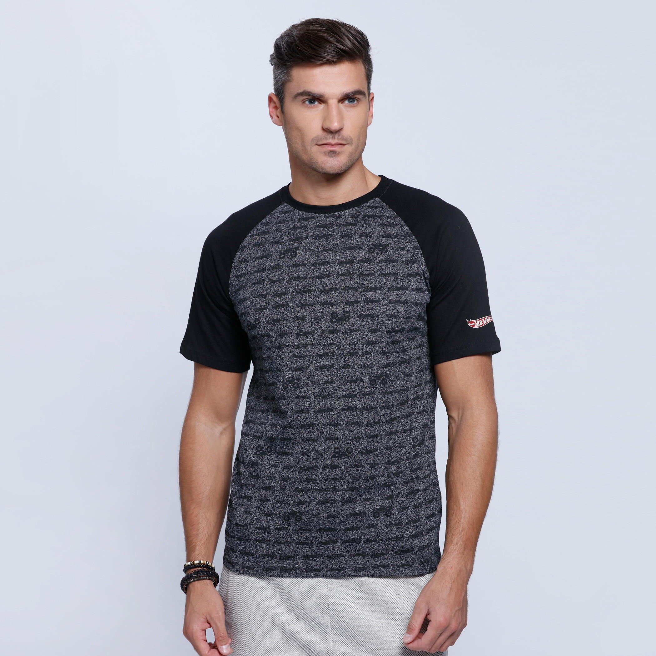 Printed T-Shirt with Crew Neck and Short Sleeves-men-clothing-tshirtsandpolos-tshirts-image-1