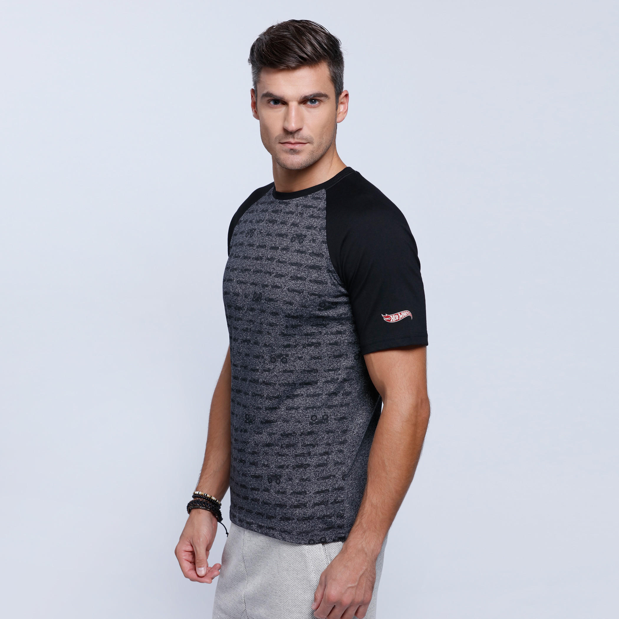 Printed T-Shirt with Crew Neck and Short Sleeves-men-clothing-tshirtsandpolos-tshirts-image-3
