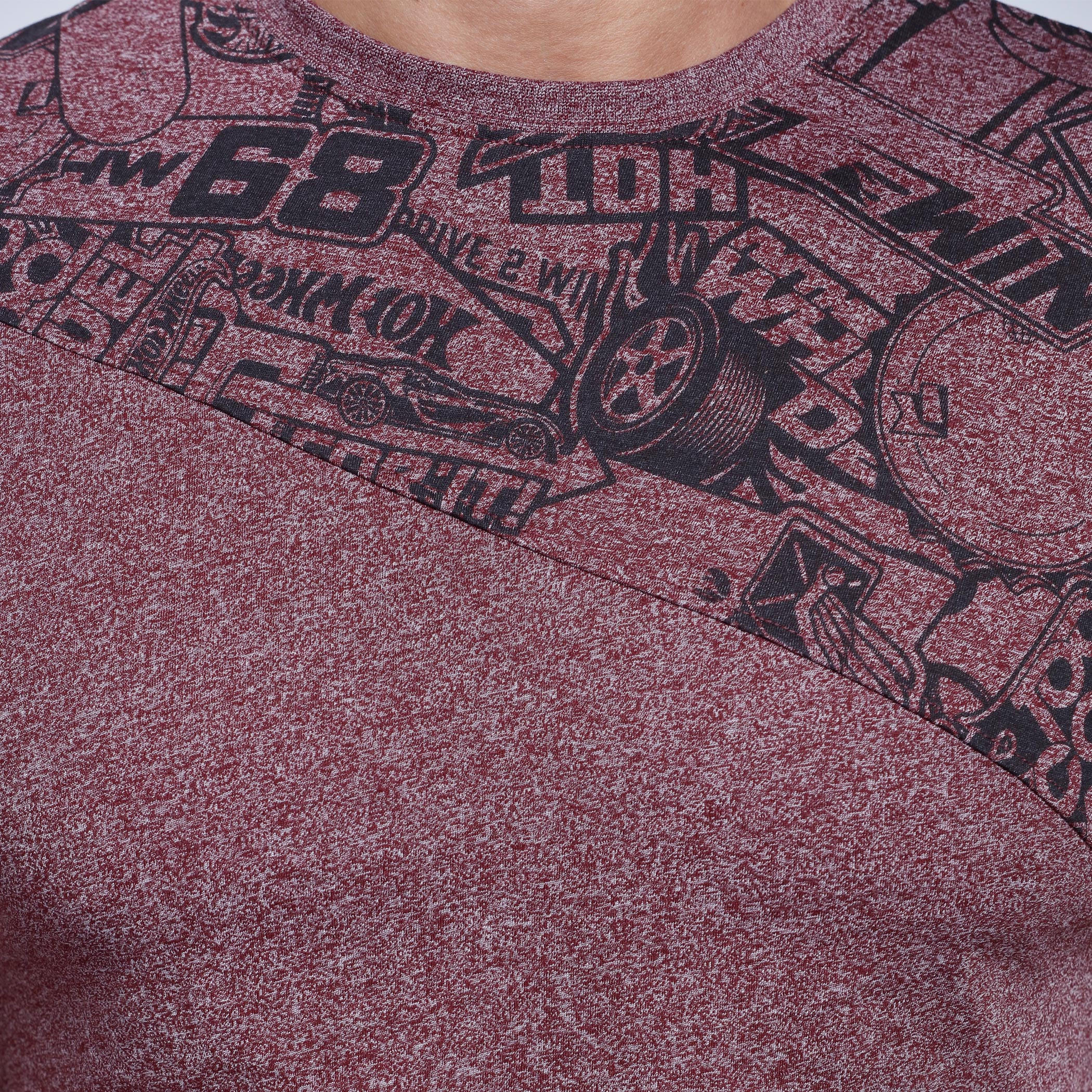 Printed T-Shirt with Crew Neck and Short Sleeves-men-clothing-tshirtsandpolos-tshirts-image-4