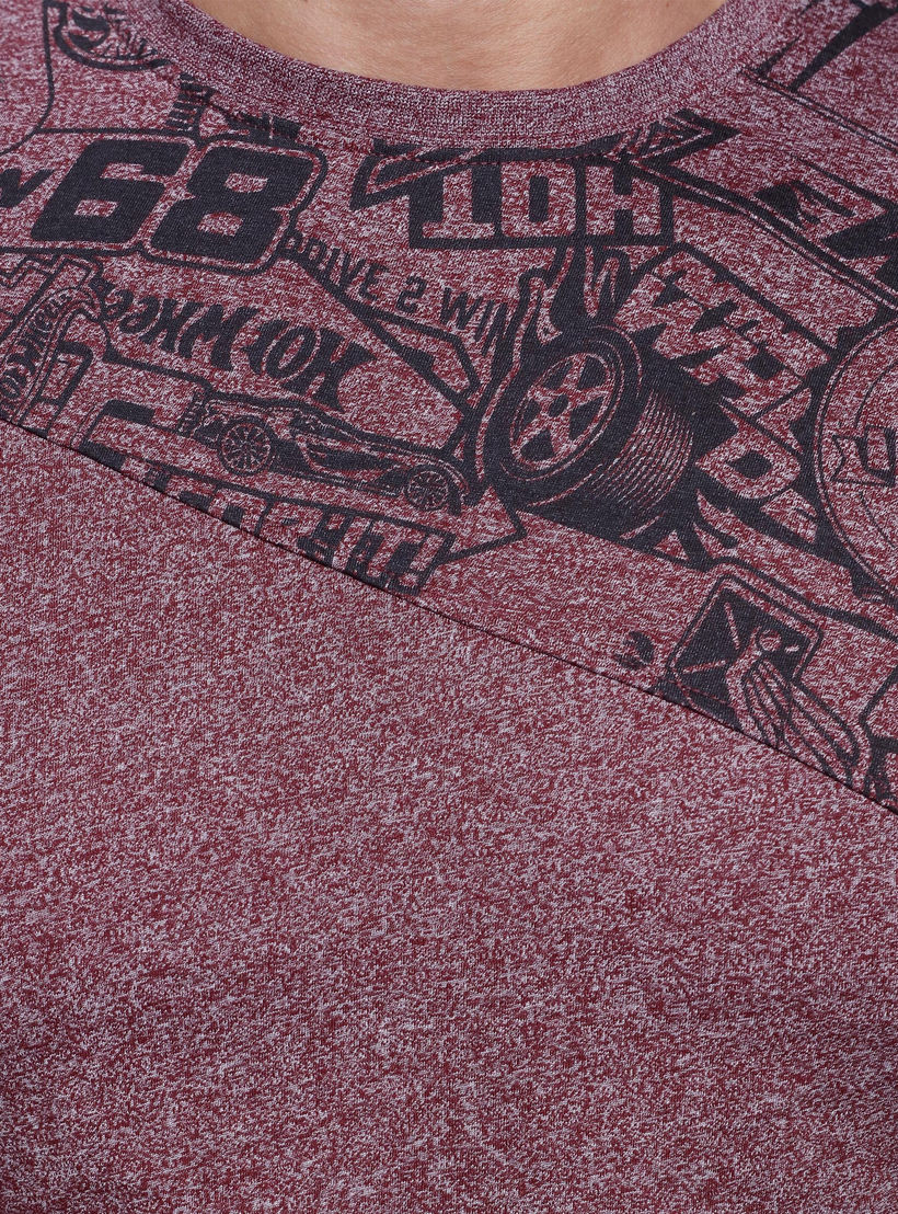 Printed T-Shirt with Crew Neck and Short Sleeves-men-clothing-tshirtsandpolos-tshirts-image-4
