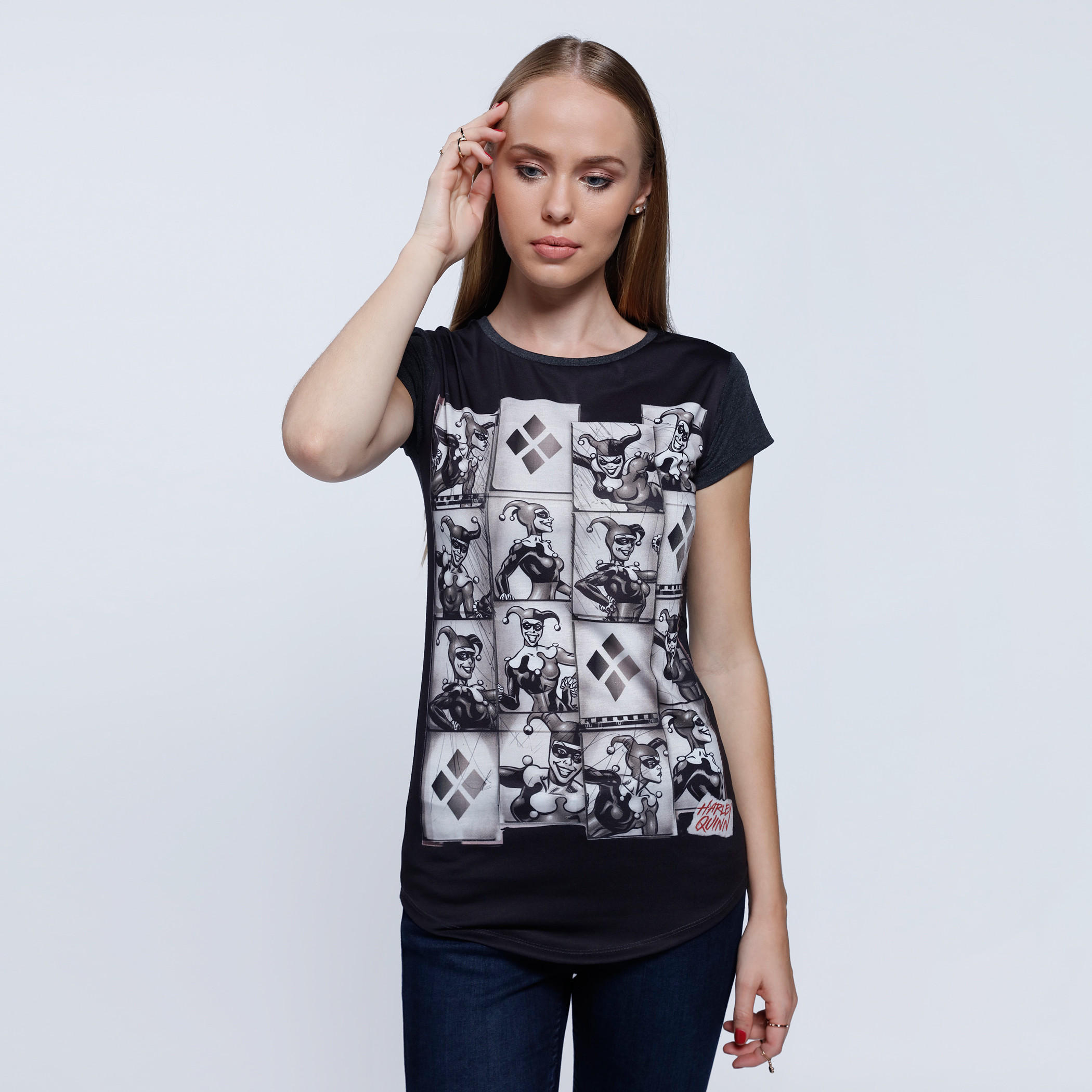 Printed T-Shirt with Short Sleeves-women-clothing-tshirts-image-1