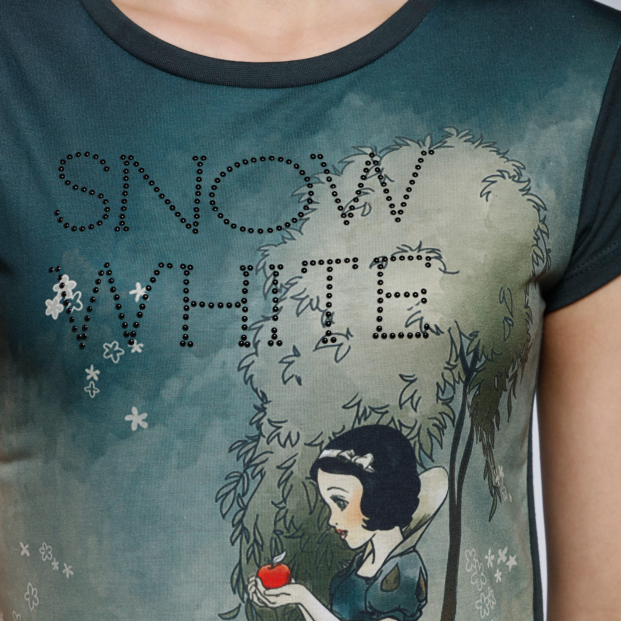 Graphic Print T-Shirt with Round Neck and Short Sleeves-women-clothing-tshirts-image-4