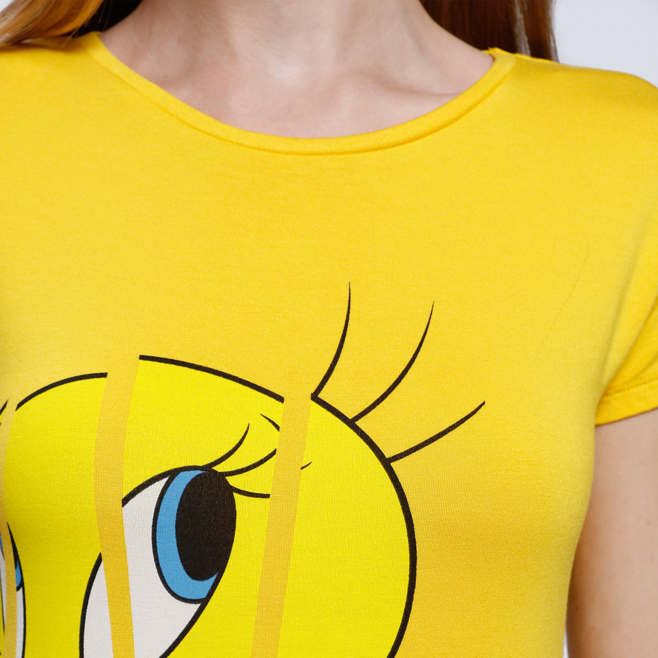 Printed T-Shirt with Round Neck and Short Sleeves-women-clothing-tshirts-image-4
