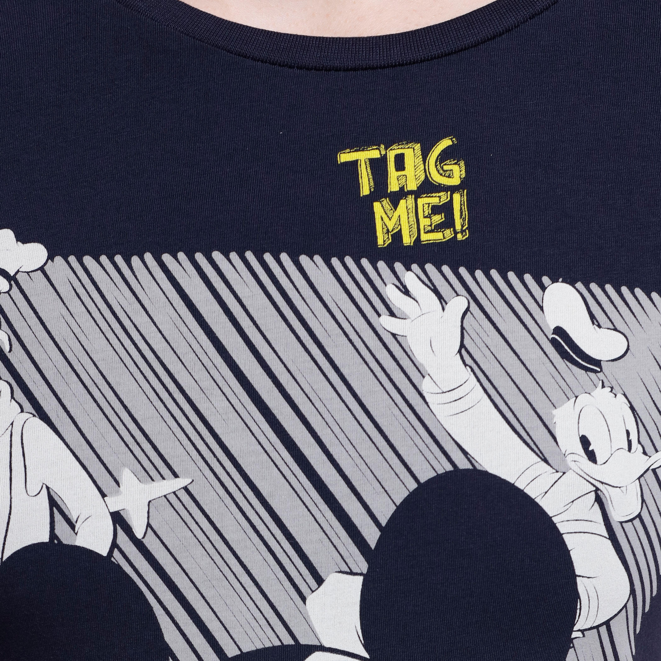 Mickey Mouse Printed T-Shirt with Short Sleeves-women-clothing-tshirts-image-4