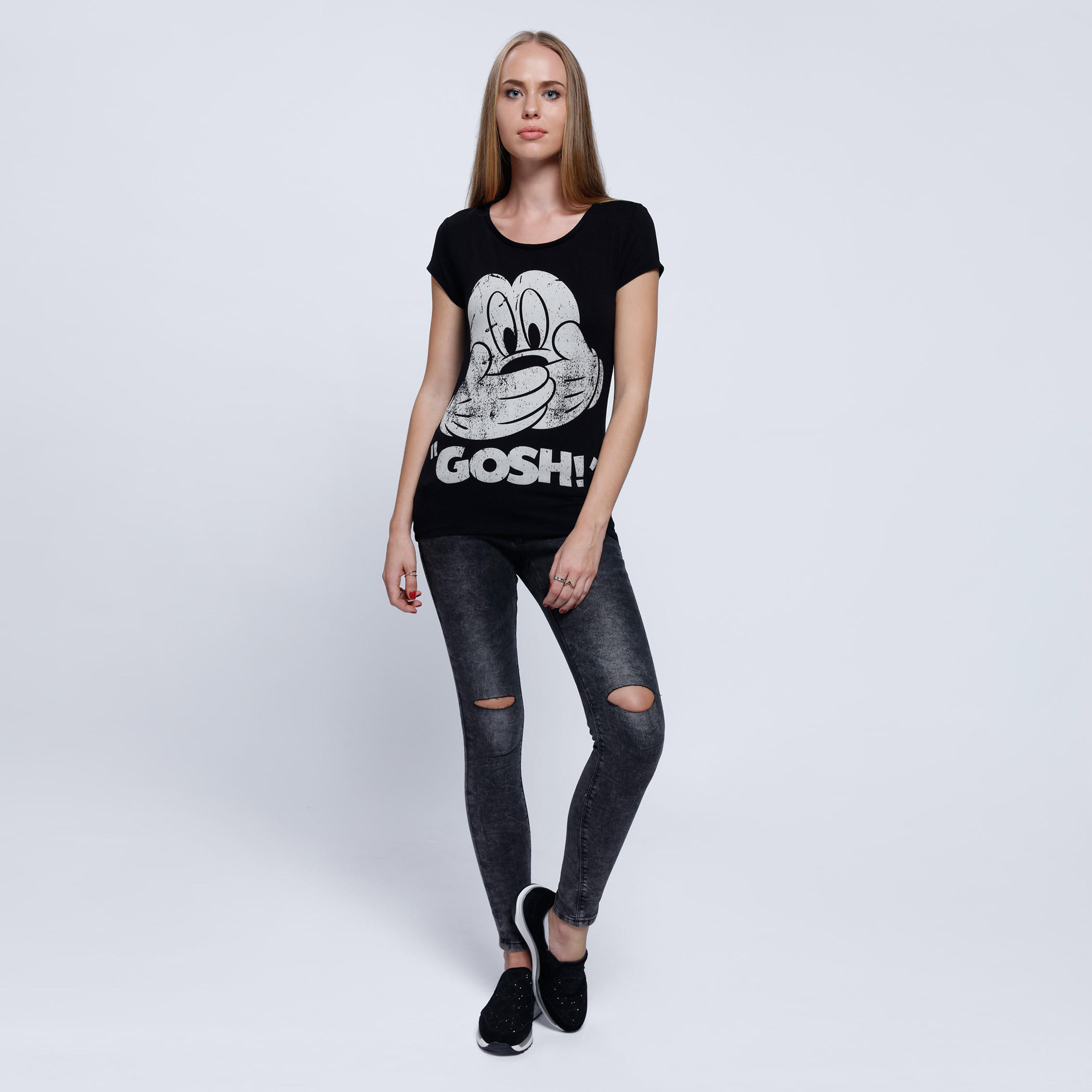 Printed T-Shirt with Round Neck and Short Sleeves-women-clothing-tshirts-image-5