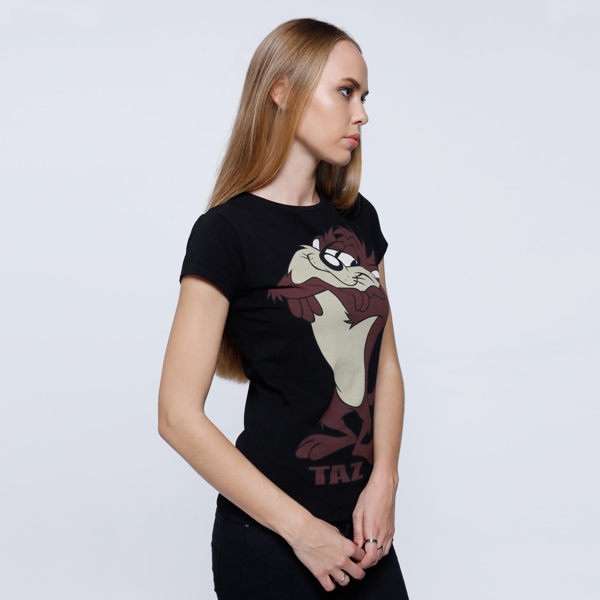 Printed T-Shirt with Round Neck and Short Sleeves-women-clothing-tshirts-image-3