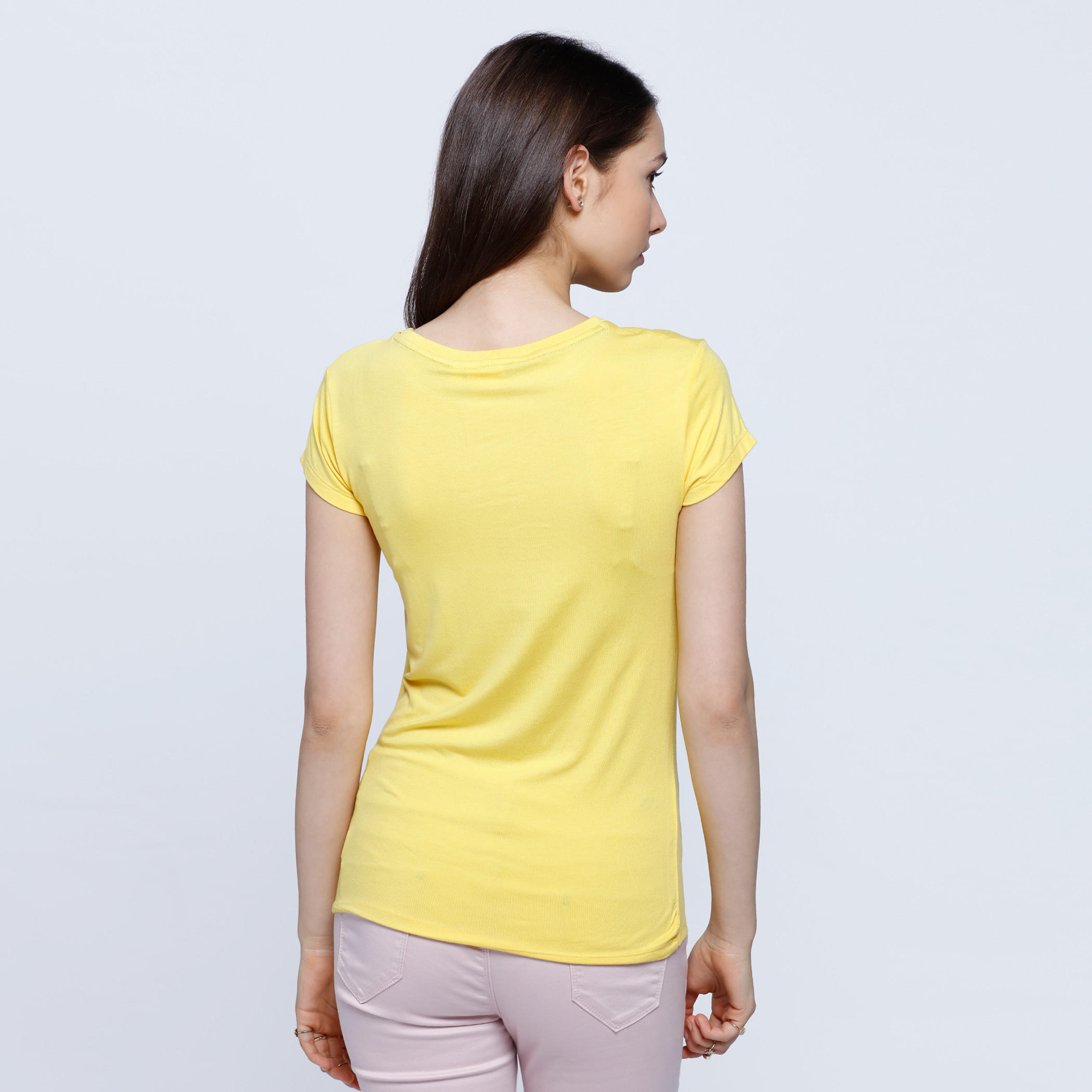 Minion Printed Round Neck T-Shirt-women-clothing-tshirts-image-2