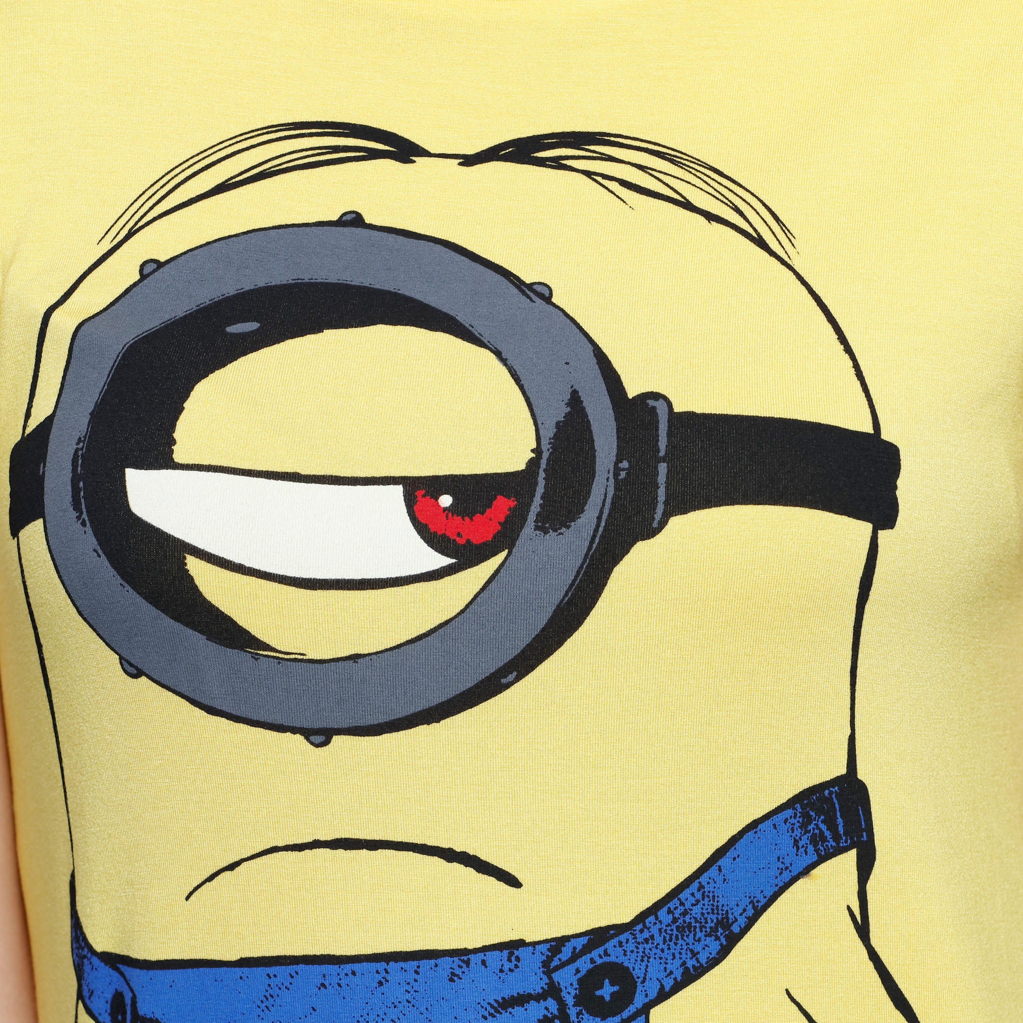 Minion Printed Round Neck T-Shirt-women-clothing-tshirts-image-4