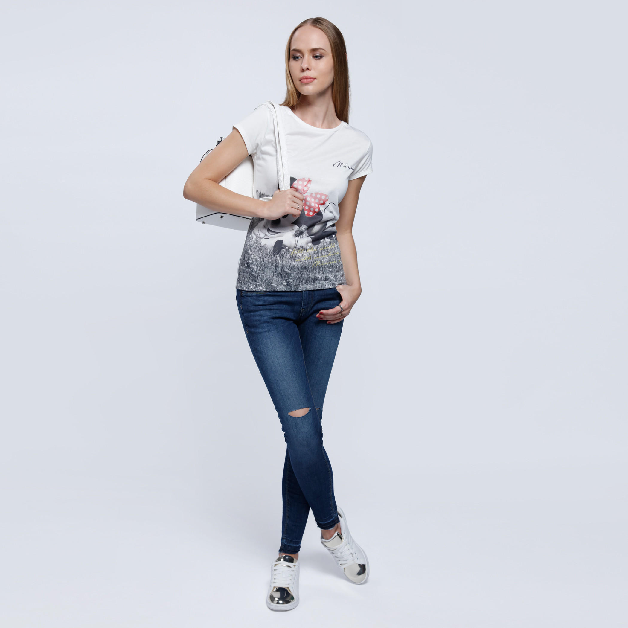 Printed T-Shirt with Round Neck and Short Sleeves-women-clothing-tshirts-image-5
