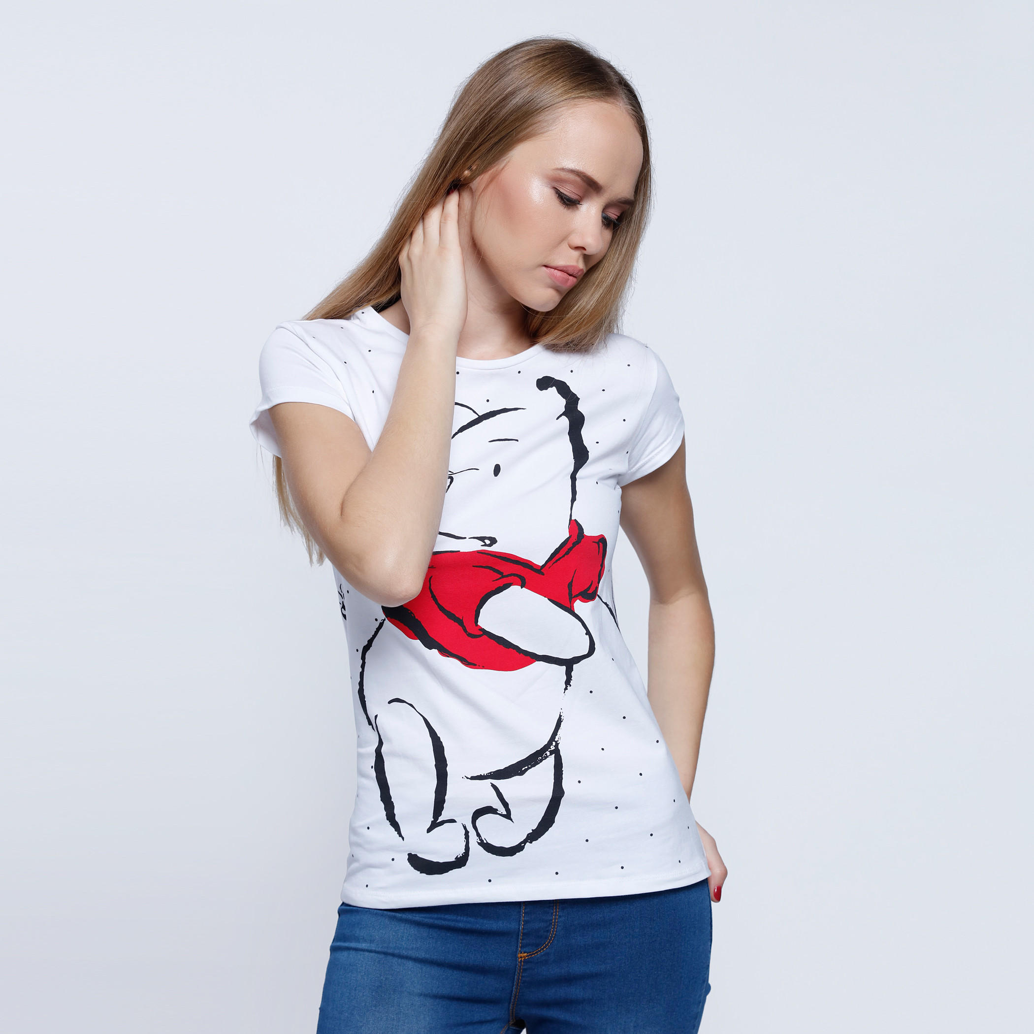 Printed T-Shirt with Short Sleeves-women-clothing-tshirts-image-1