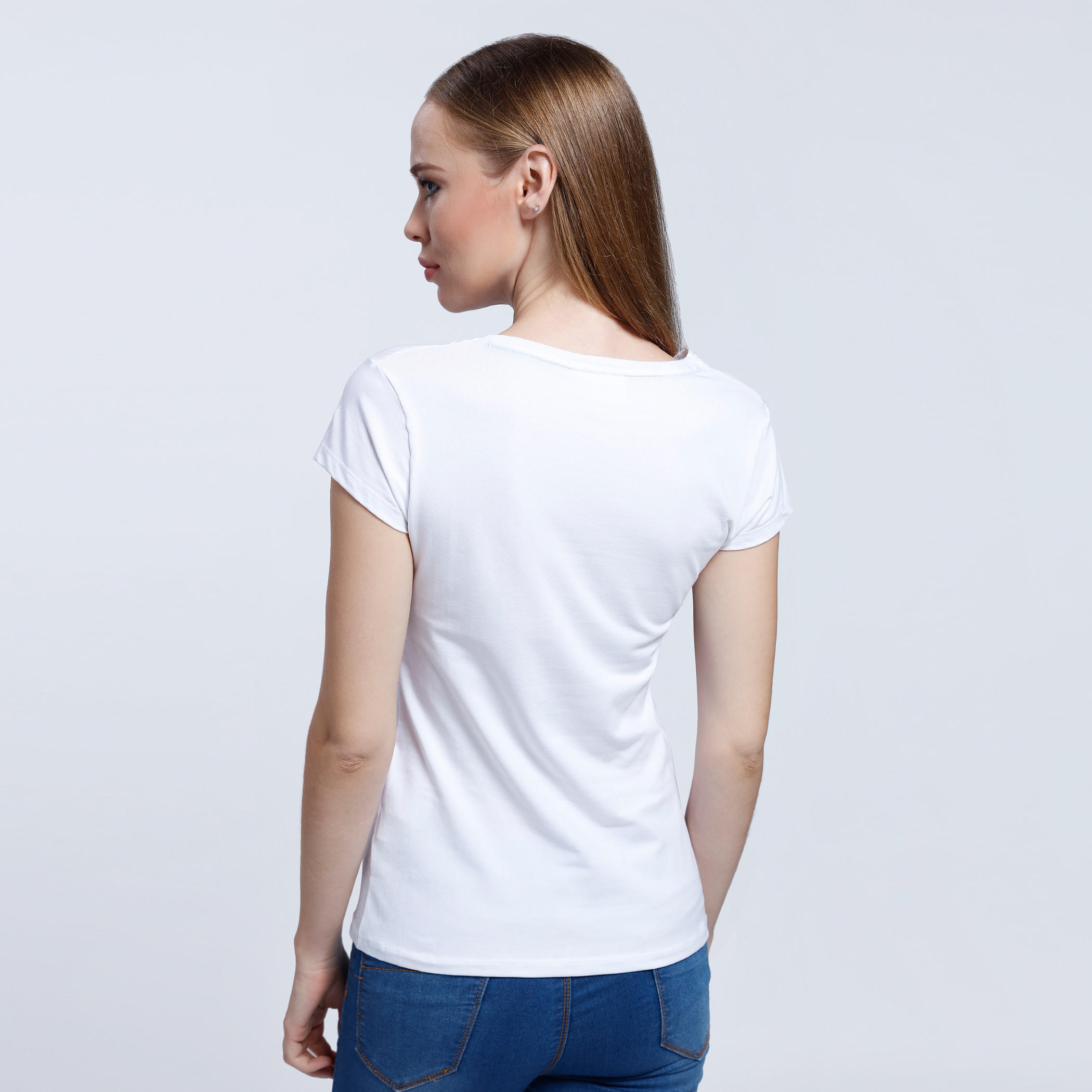 Printed T-Shirt with Short Sleeves-women-clothing-tshirts-image-2