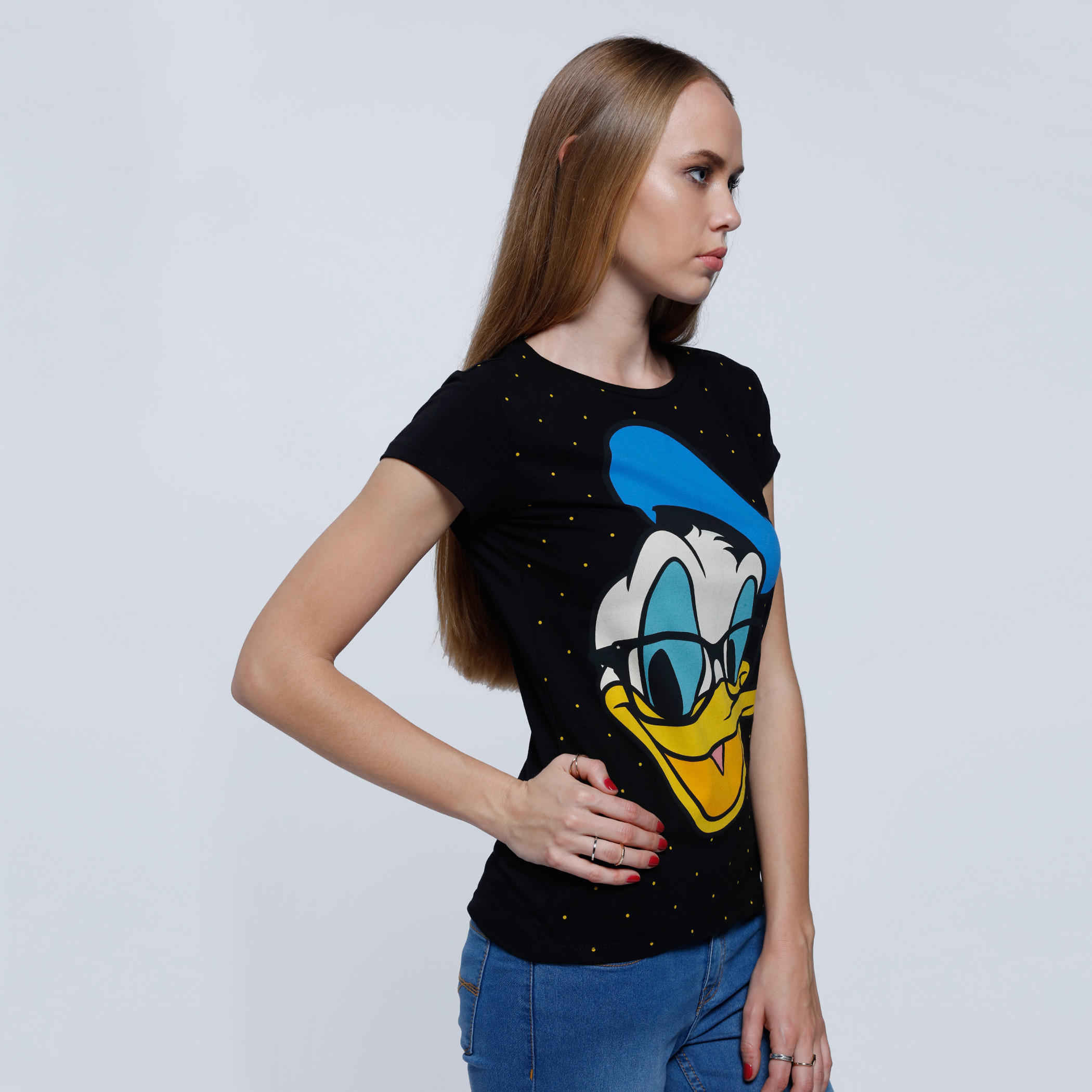 Printed T-Shirt with Round Neck and Short Sleeves-women-clothing-tshirts-image-3