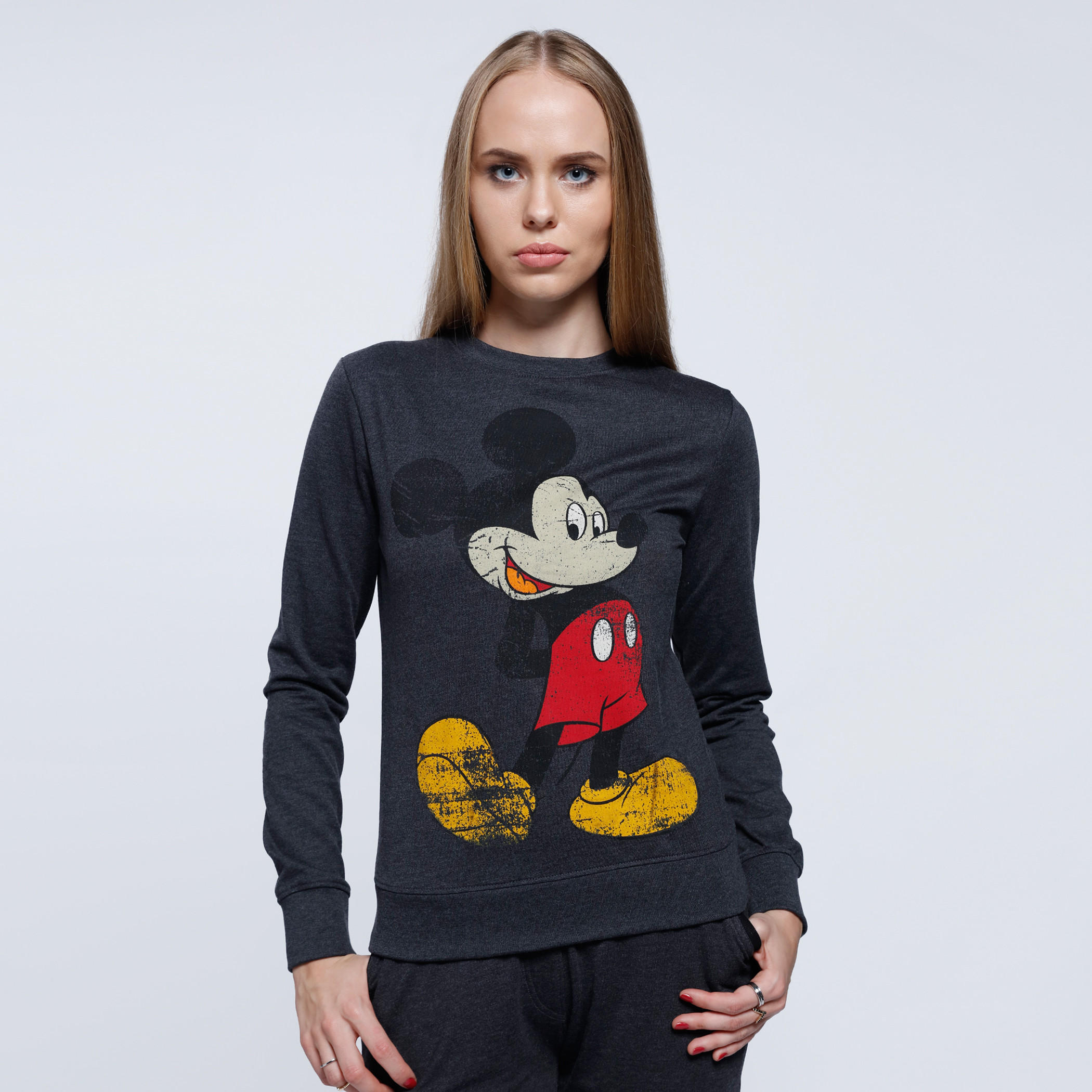 Printed Sweatshirt with Round Neck and Long Sleeves-women-winterwear-hoodiesandsweatshirts-sweatshirts-image-5