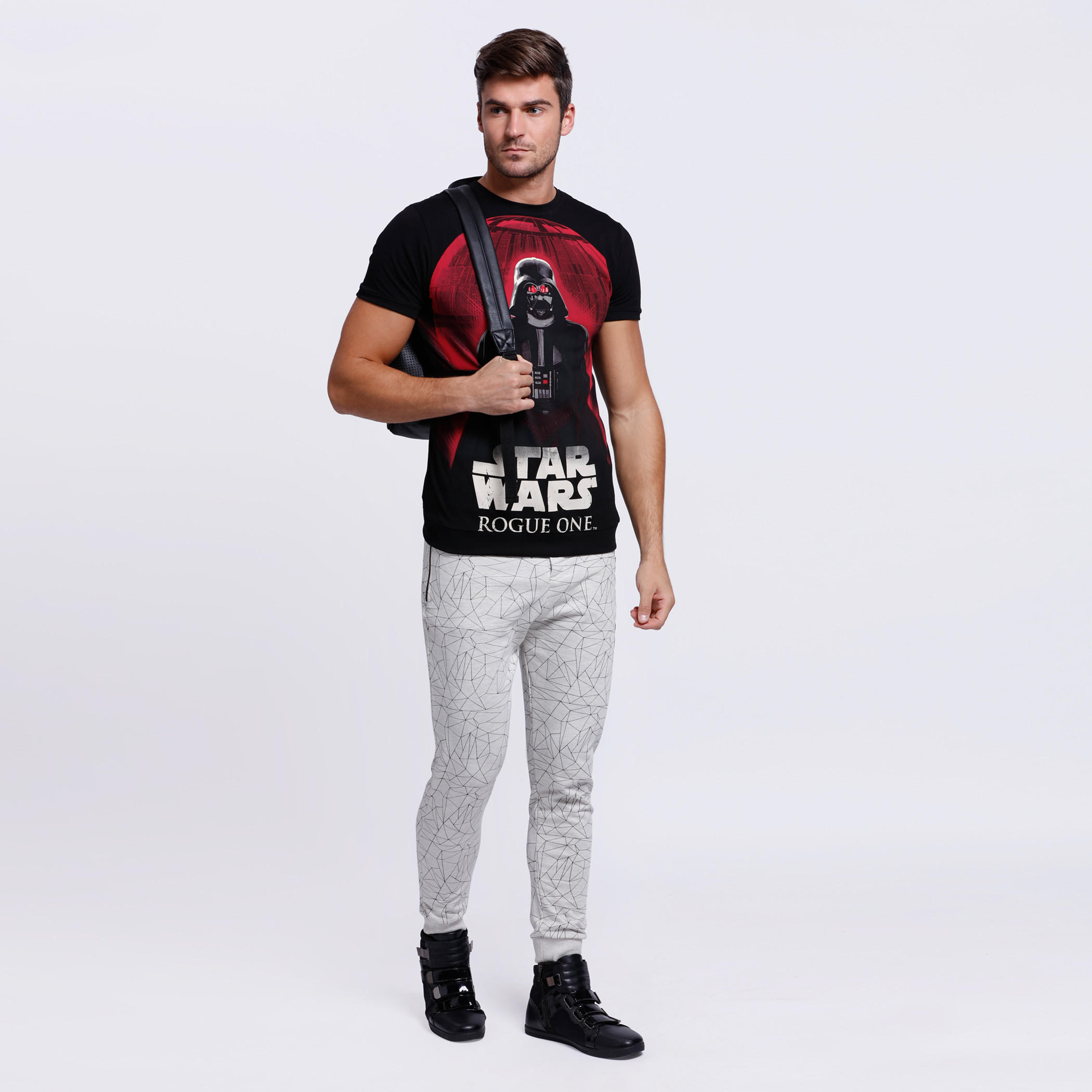 Star Wars Printed Full Length Joggers with Elasticised Waistband-men-clothing-bottoms-joggers-image-5